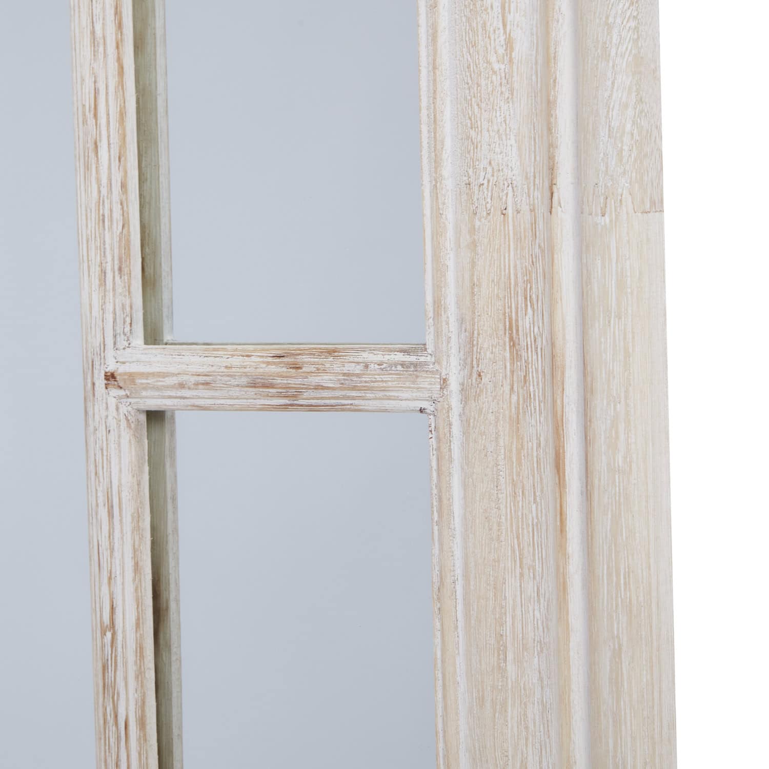 Washed Wood Framed Window Mirror – Additional view