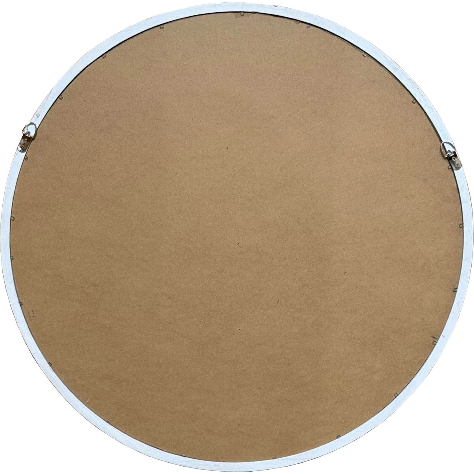 Washed Wood Framed Beaded Mirror – Colour: Brown