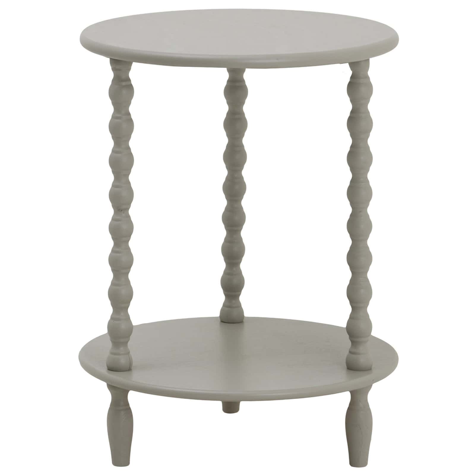 The Camden Collection Round Side Table – Colour: Grey