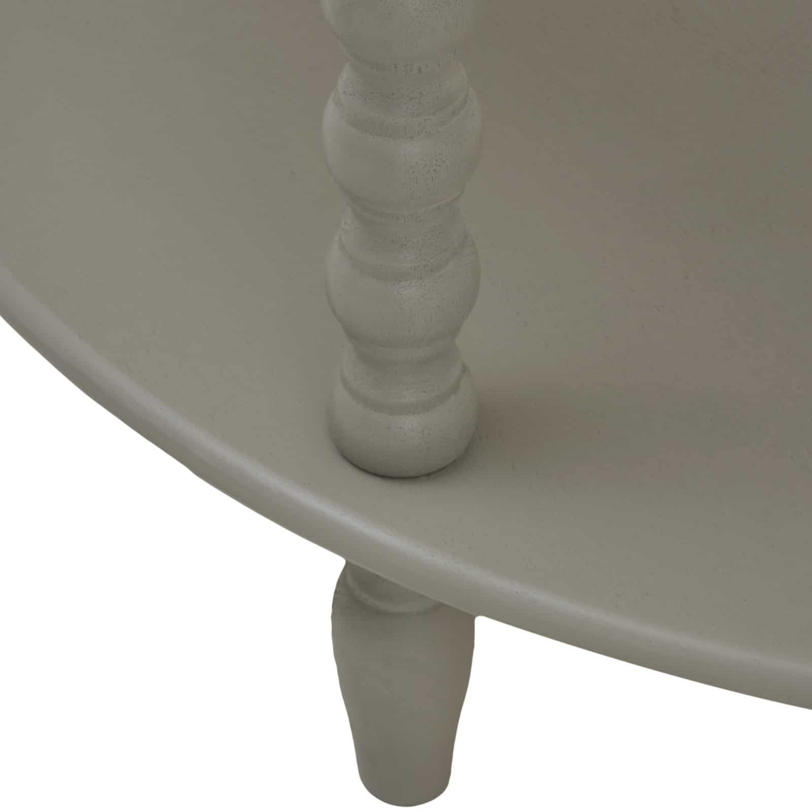 The Camden Collection Half Moon 3 Tier Table – Material: Wood