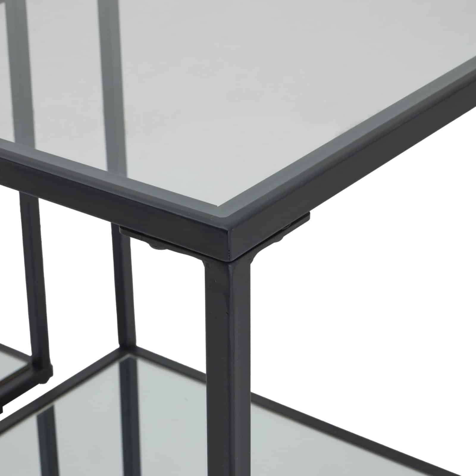 Lennox Black Framed Set Of 2 Side Tables – Additional view 2