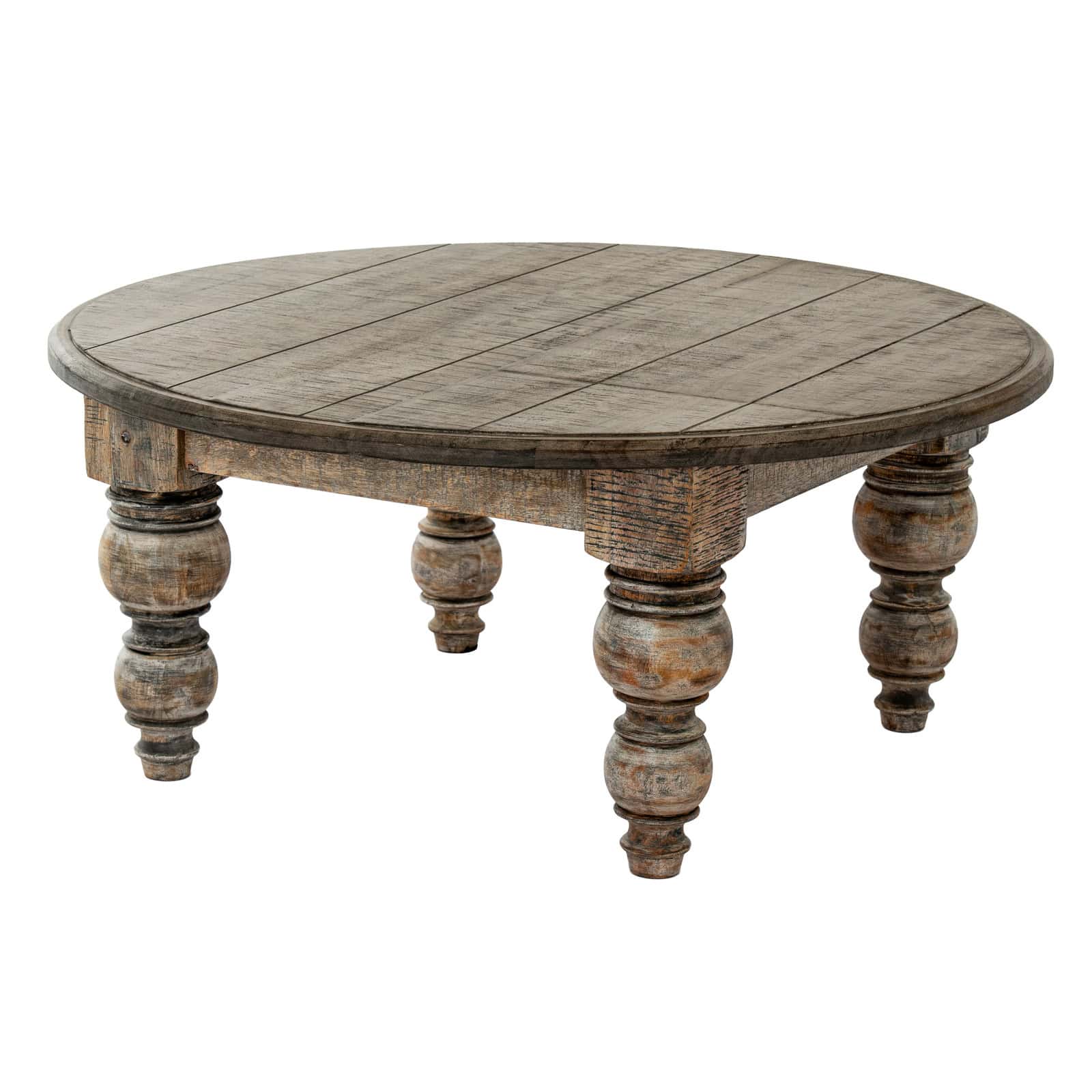 The Rutland Collection Round Coffee Table – Colour: Brown