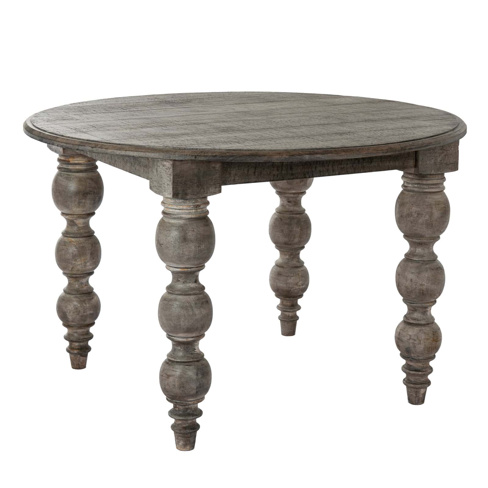 The Rutland Collection Round Dining Table – Colour: Brown