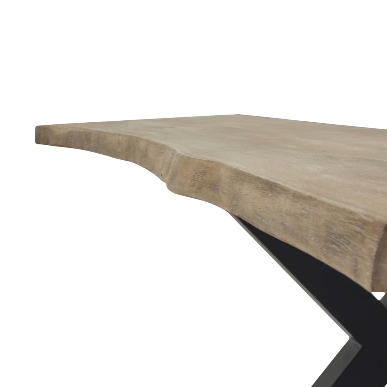Live Edge Collection Light Acacia River Dining Table – Additional view