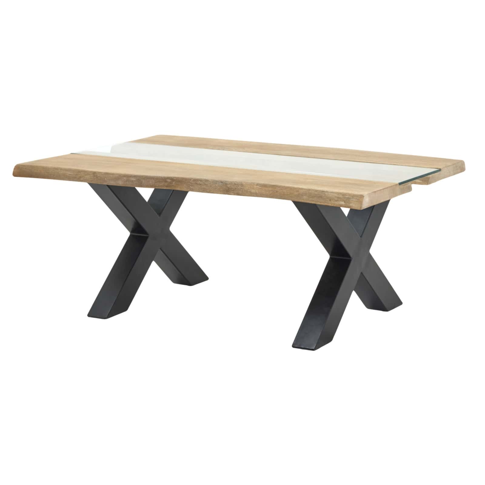 Live Edge Collection Light Acacia River Coffee Table - Image 2