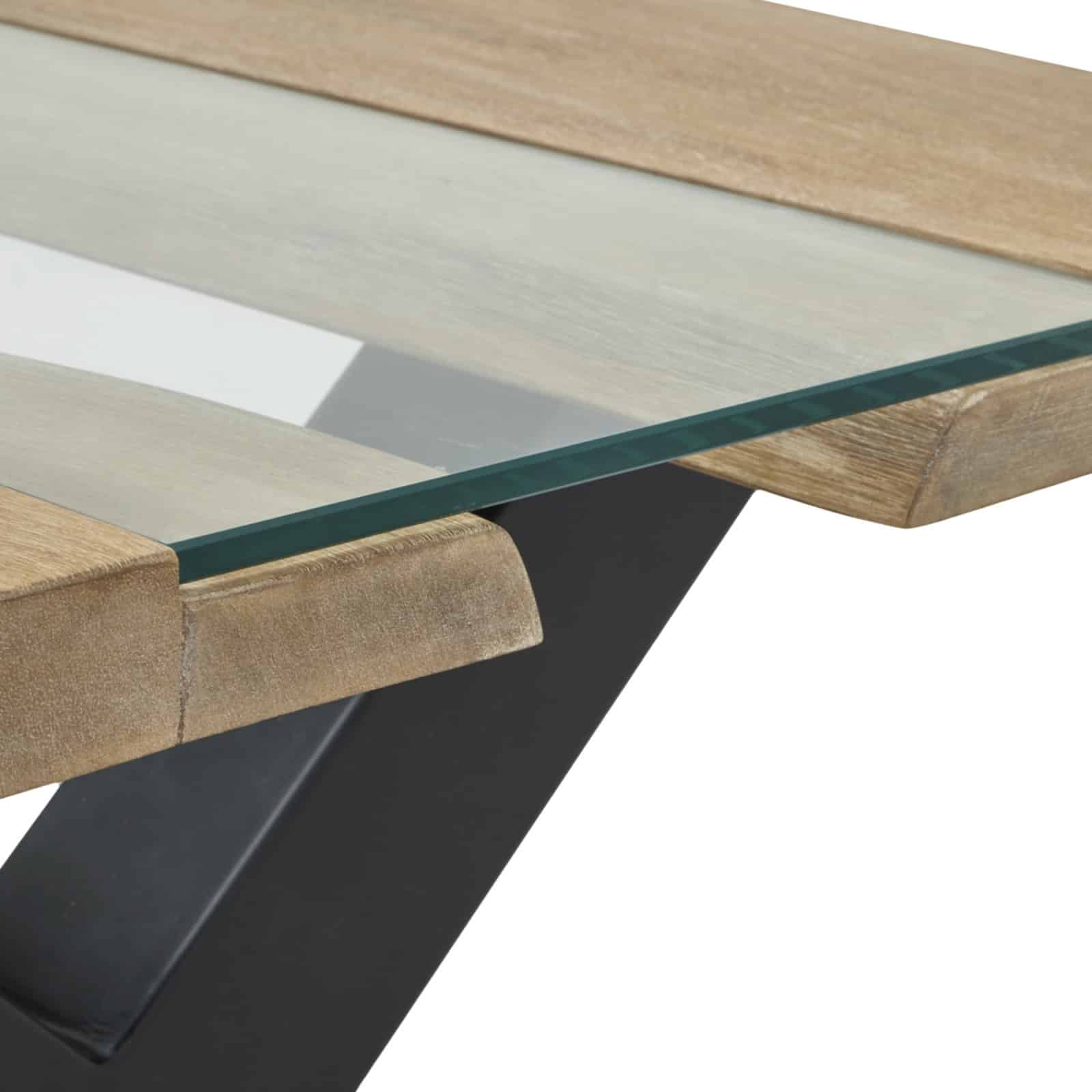 Live Edge Collection Light Acacia River Coffee Table - Image 4