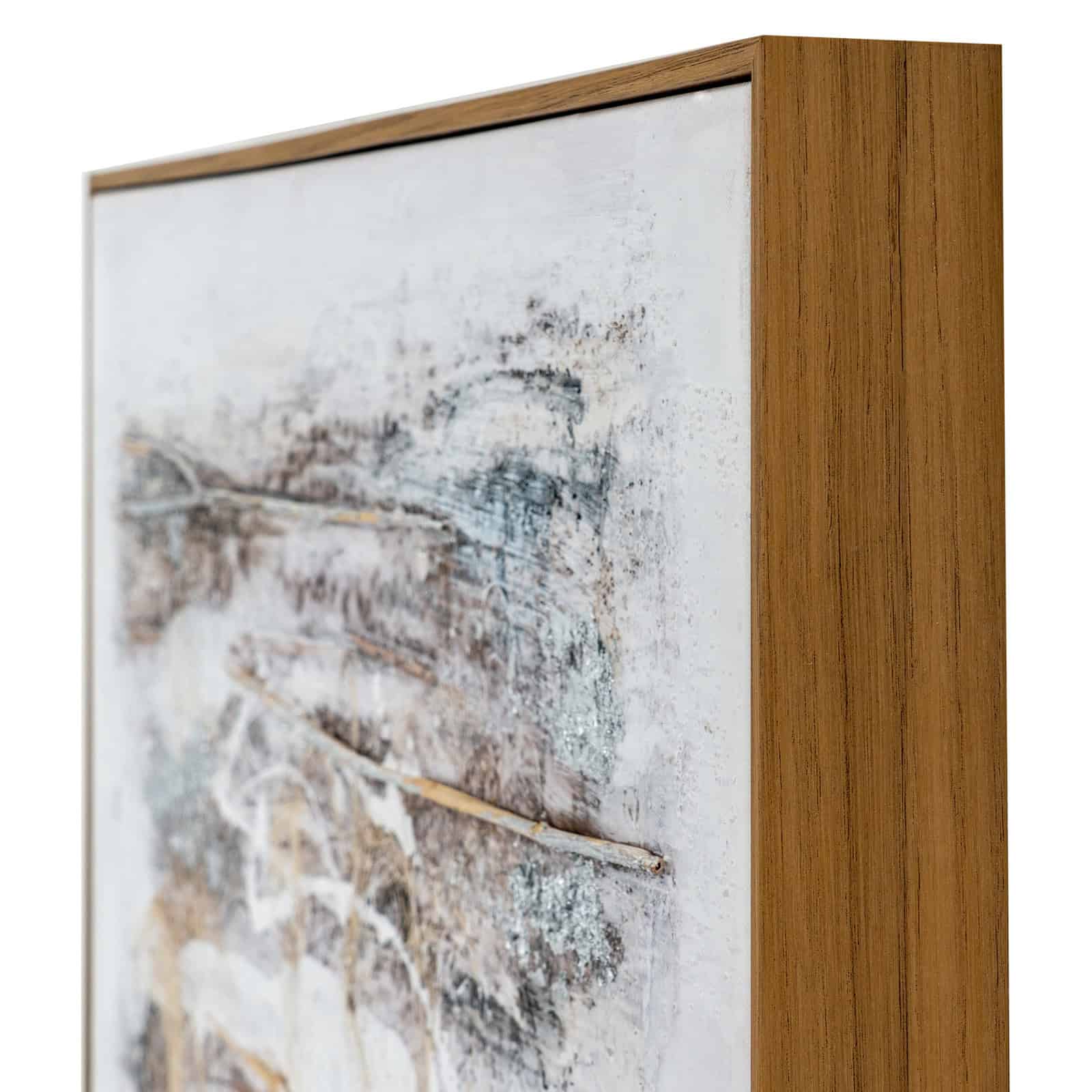 Ethereal Hand Painted Canvas In Frame – Material: Wood