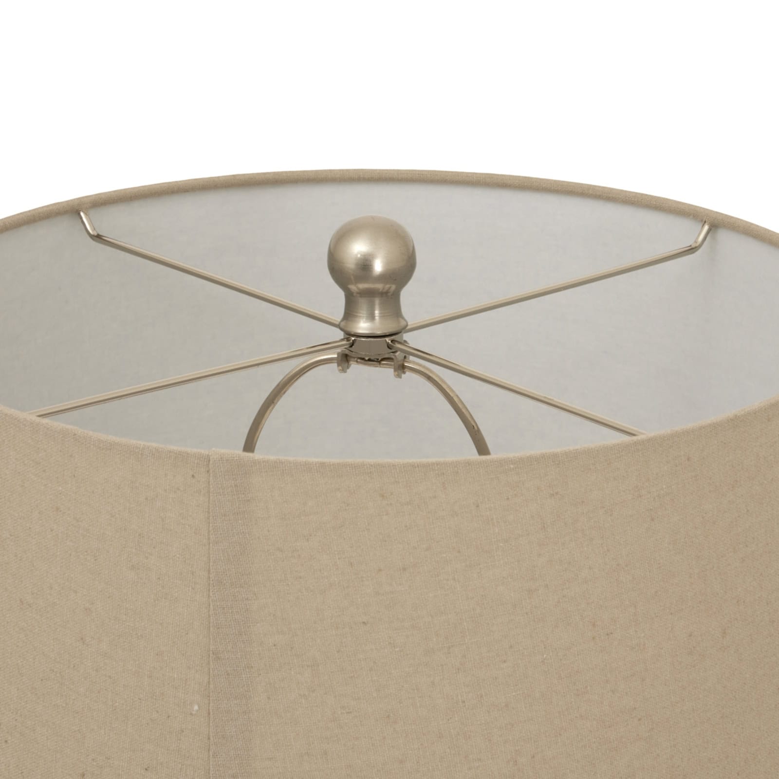 Twill Weave Ceramic Table Lamp With Linen Shade – Additional view 2