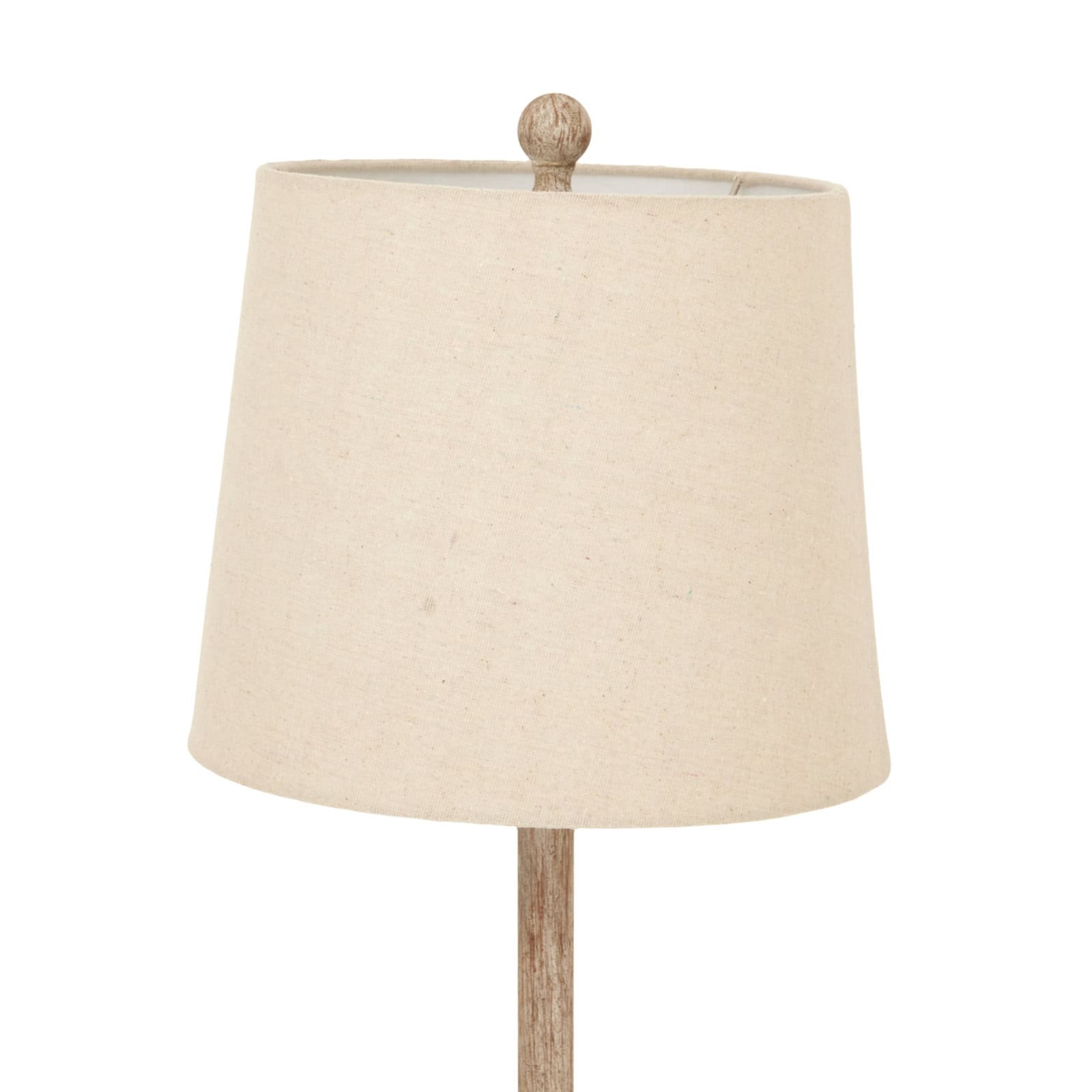 Chiaro Candlestick Table Lamp With Linen Shade – Material: Resin