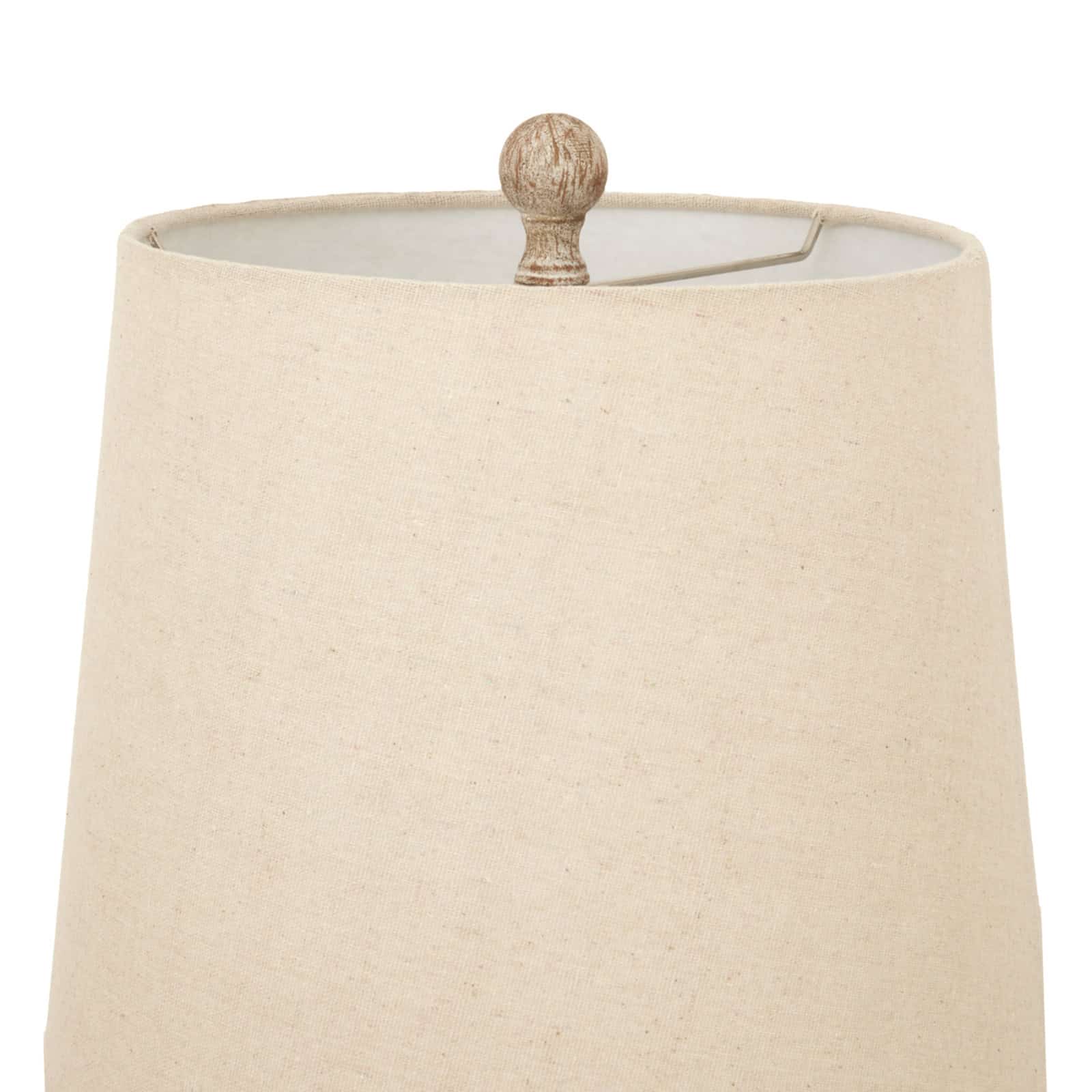 Chiaro Candlestick Table Lamp With Linen Shade – Side Lamps