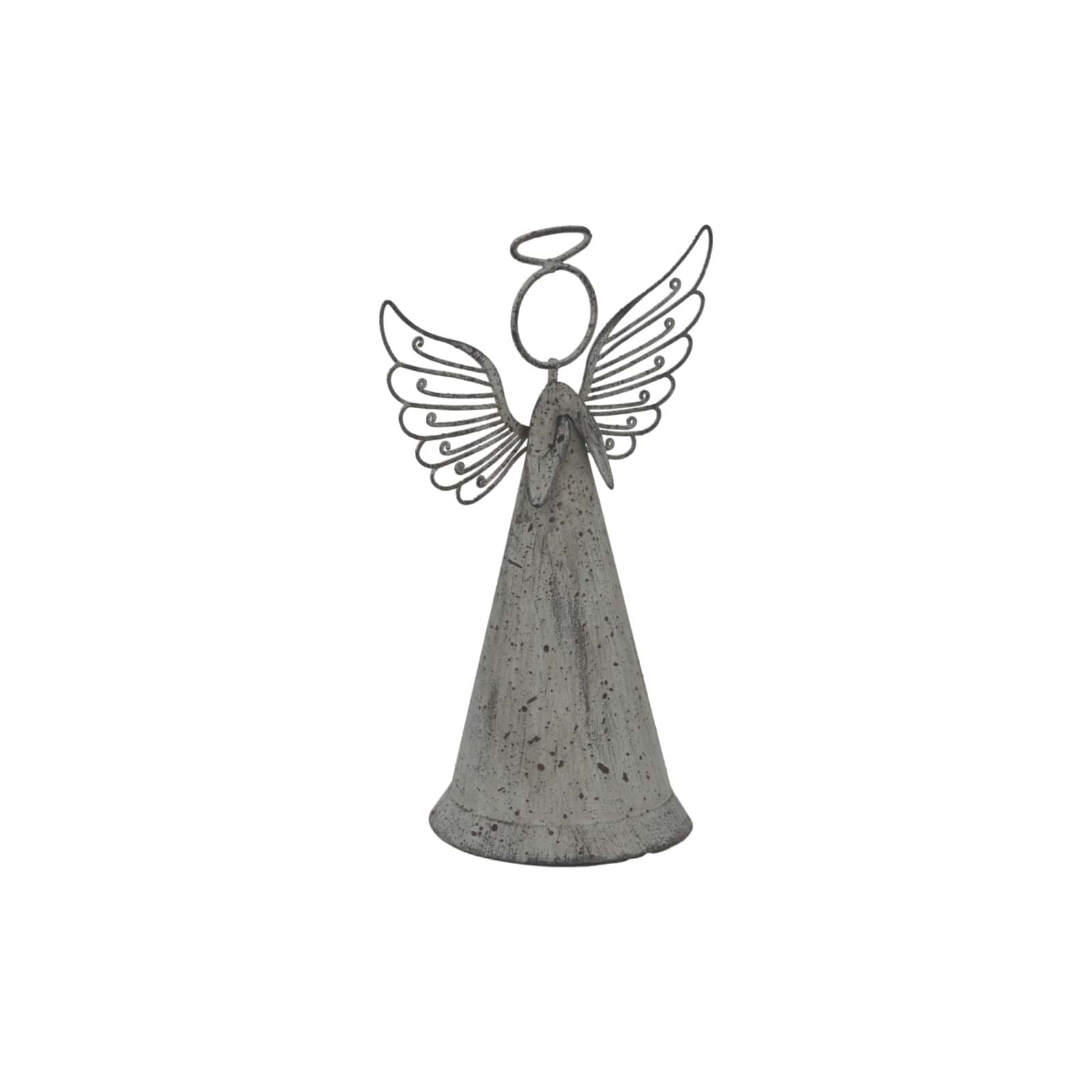 Rustic Metal Standing Angel – Colour: Brown