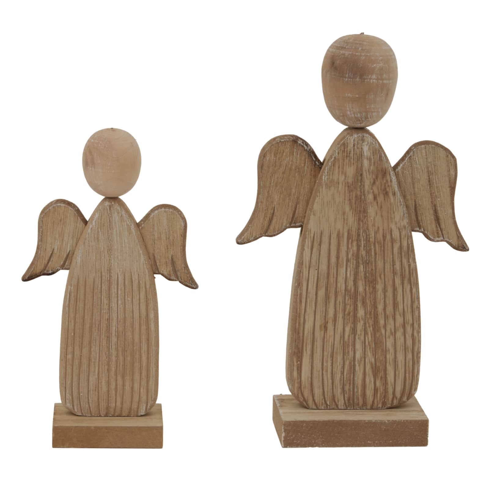 Large Natural Rustic Angel – Material: Wood
