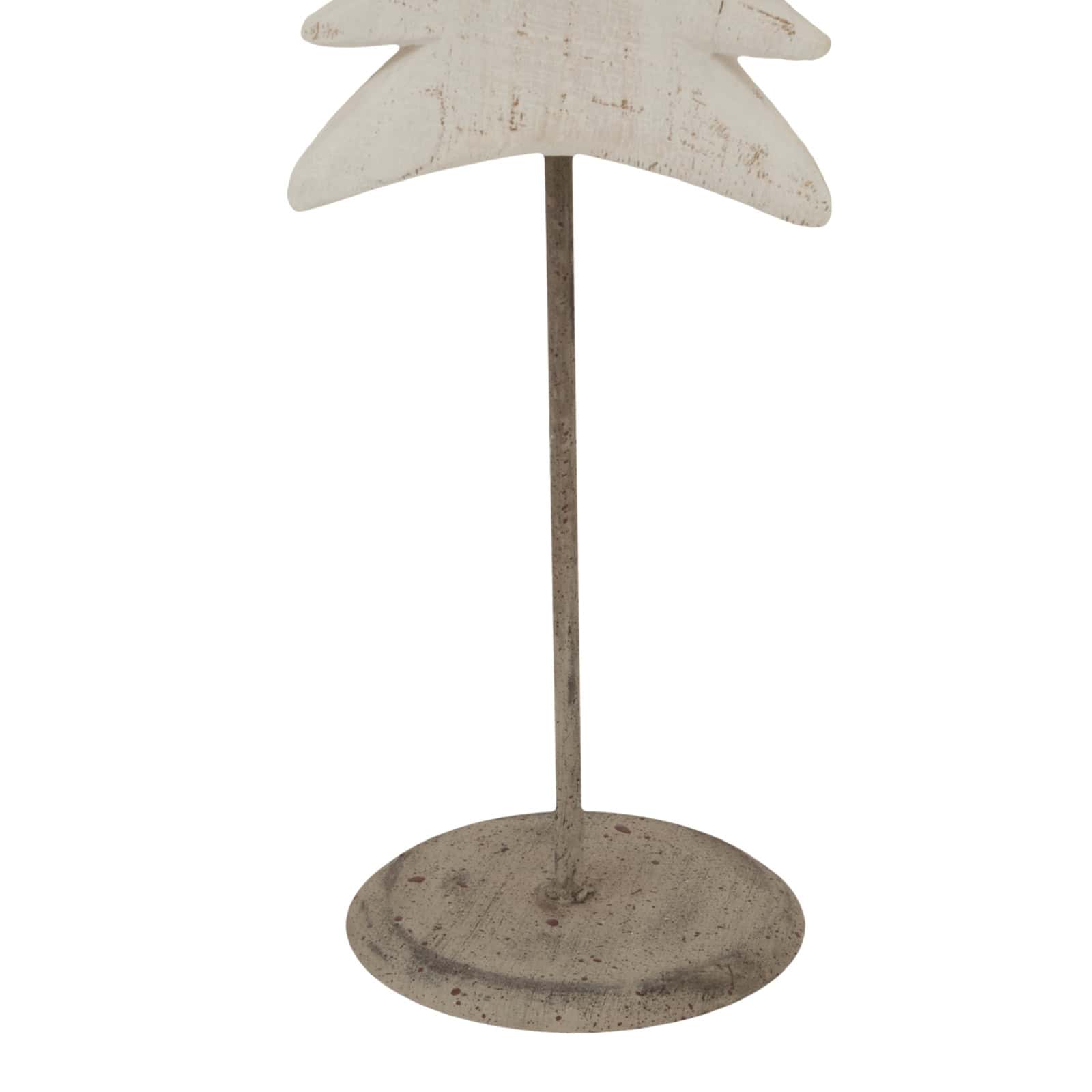 Medium Whitewashed Tall Tree On Stand – Additional view