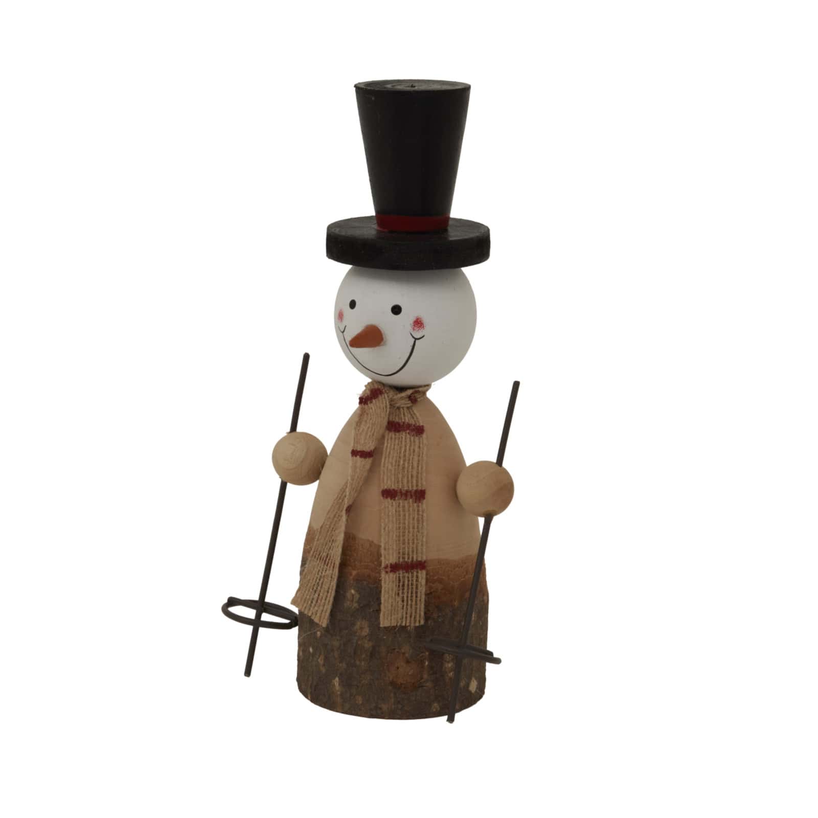 Large Rustic Snowman – Colour: Brown