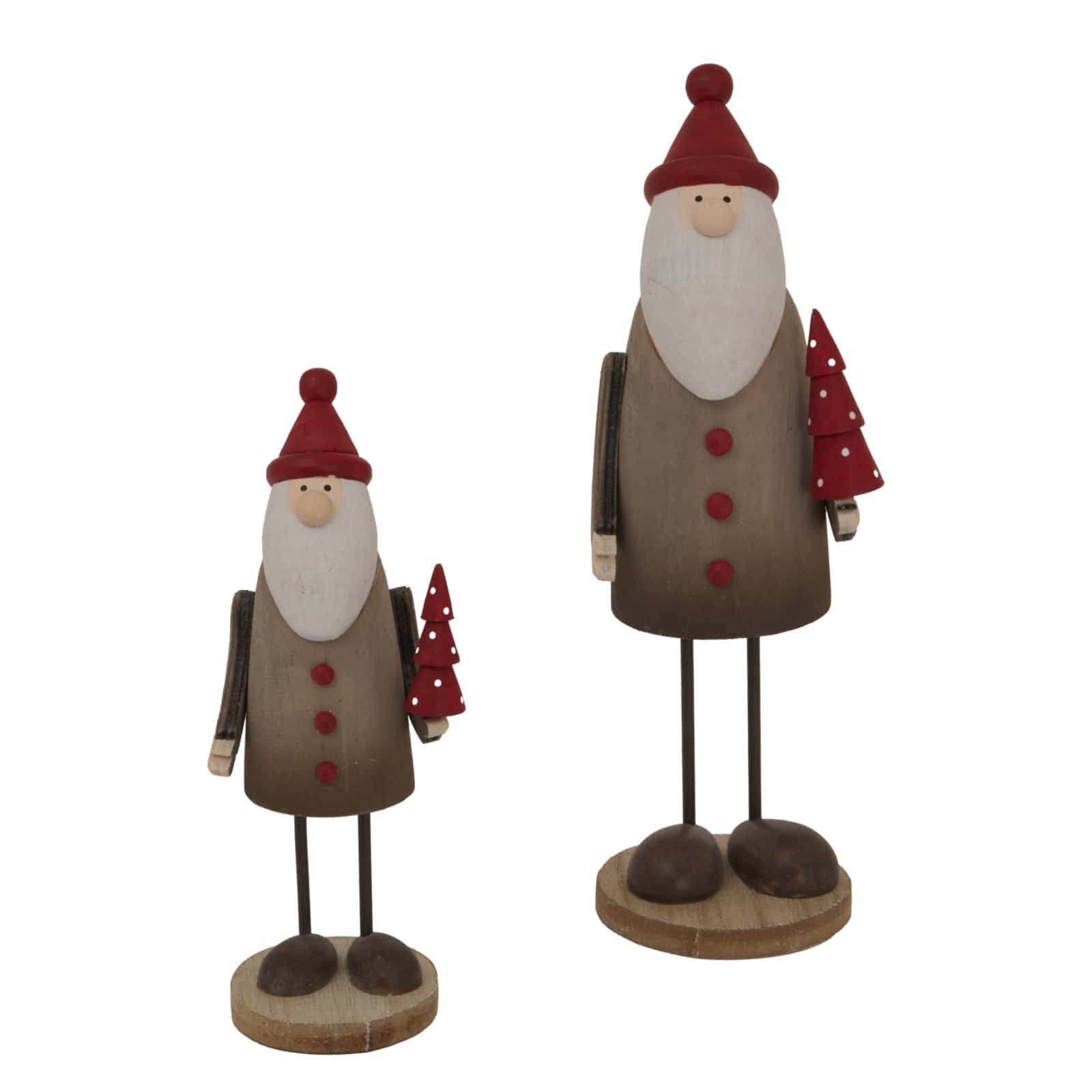 Rustic Tall Santa – Material: Metal