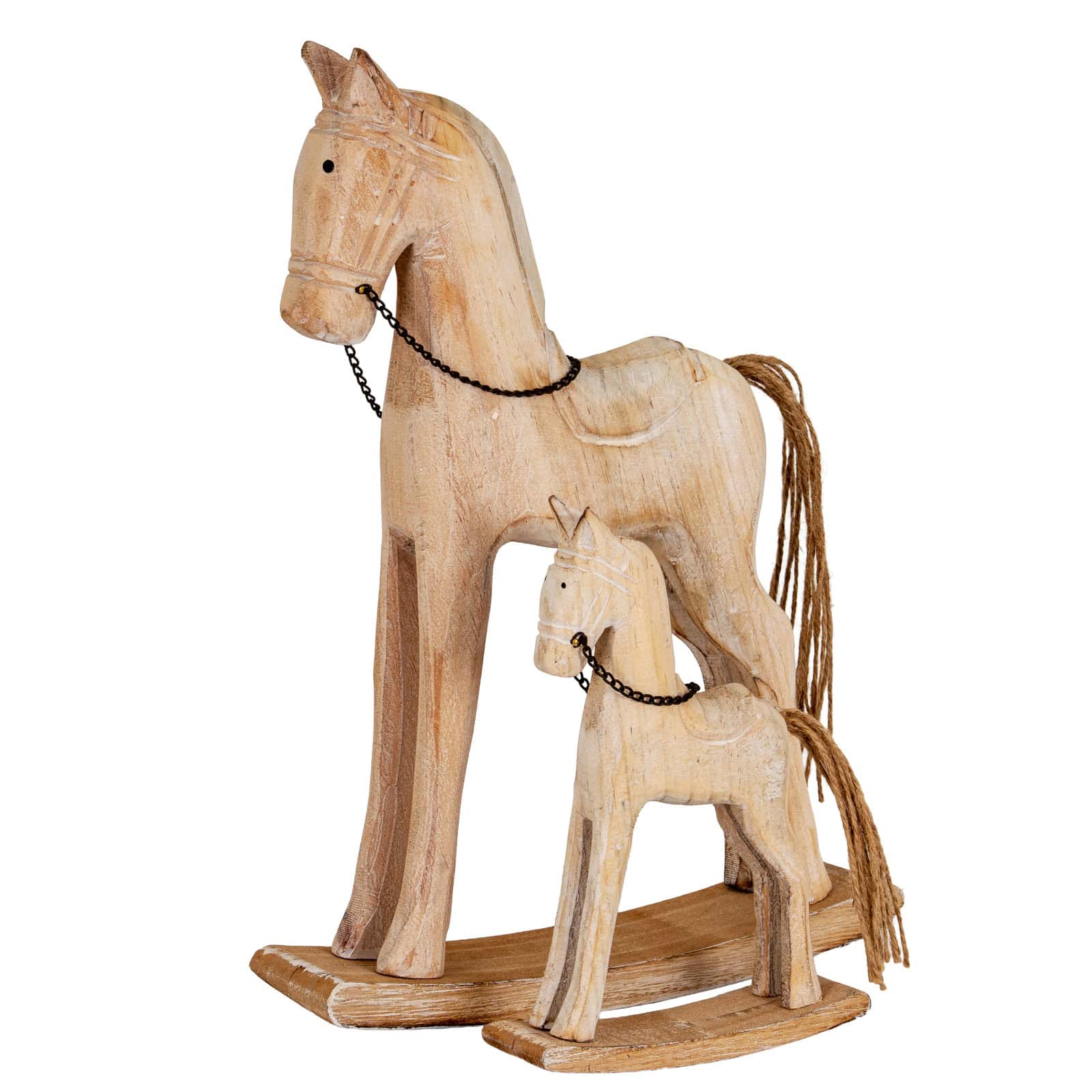 Natural Rustic Rocking Horse – Christmas Decorations