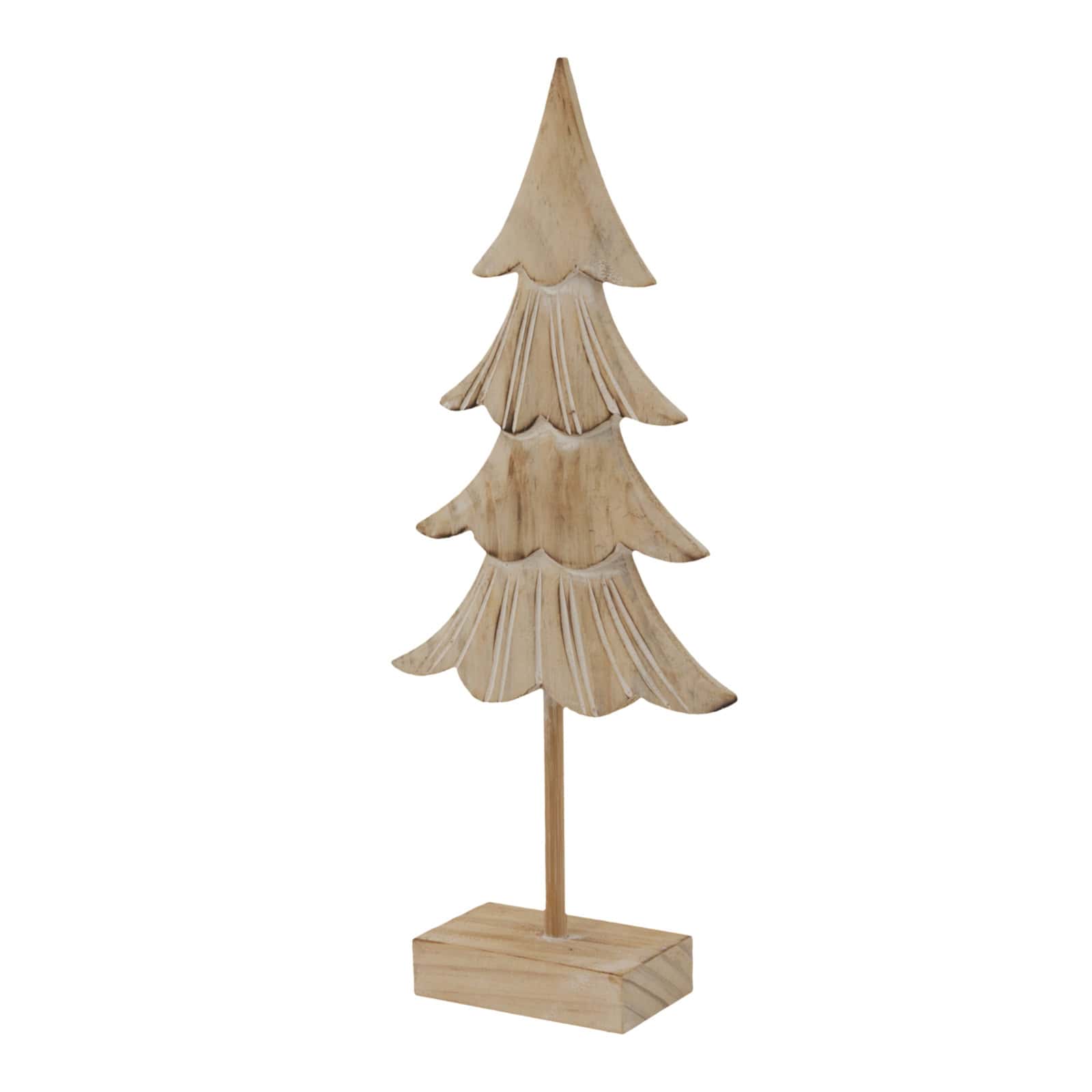 Rustic Fir Tree On Stand – Colour: Brown