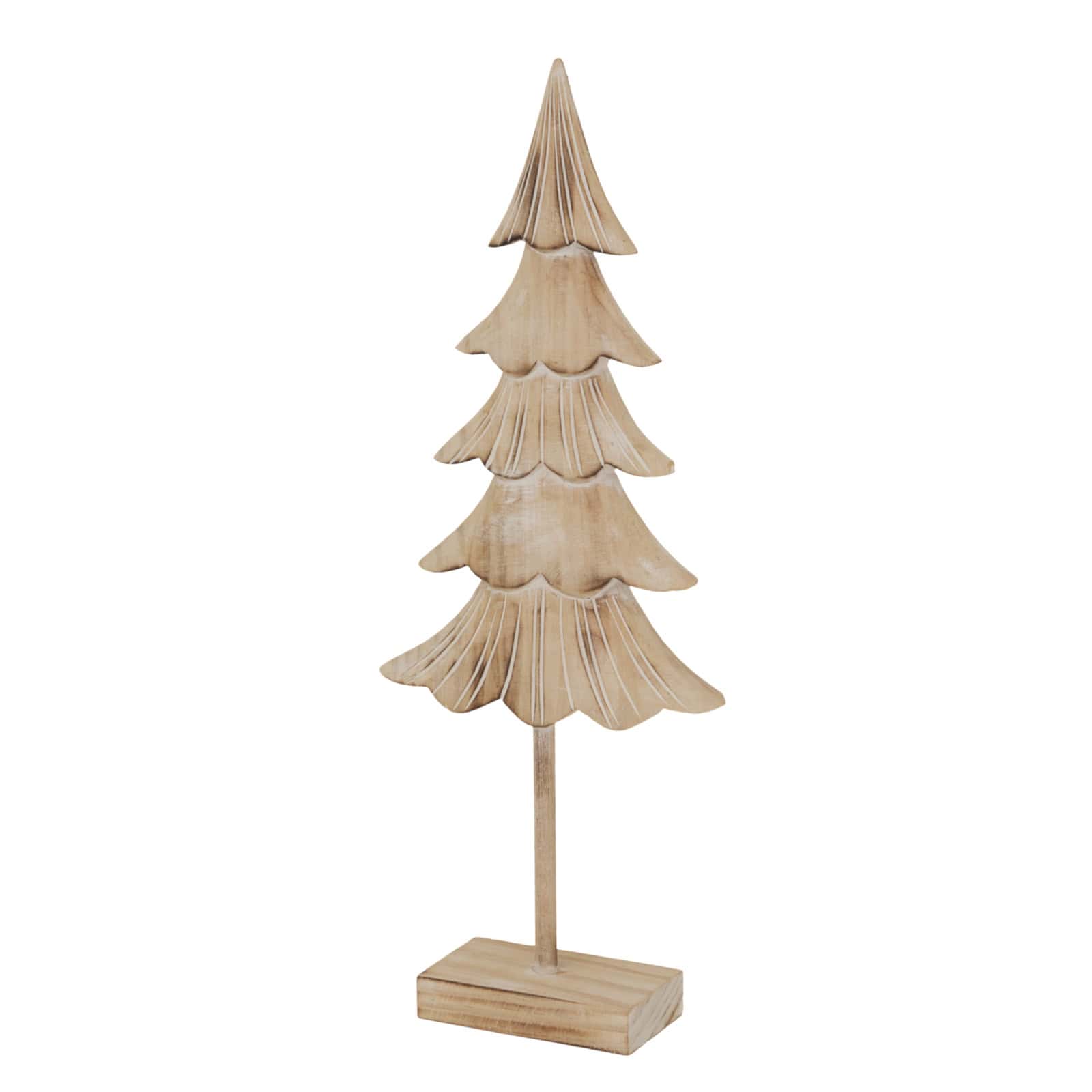 Medium Rustic Fir Tree On Stand – Colour: Brown