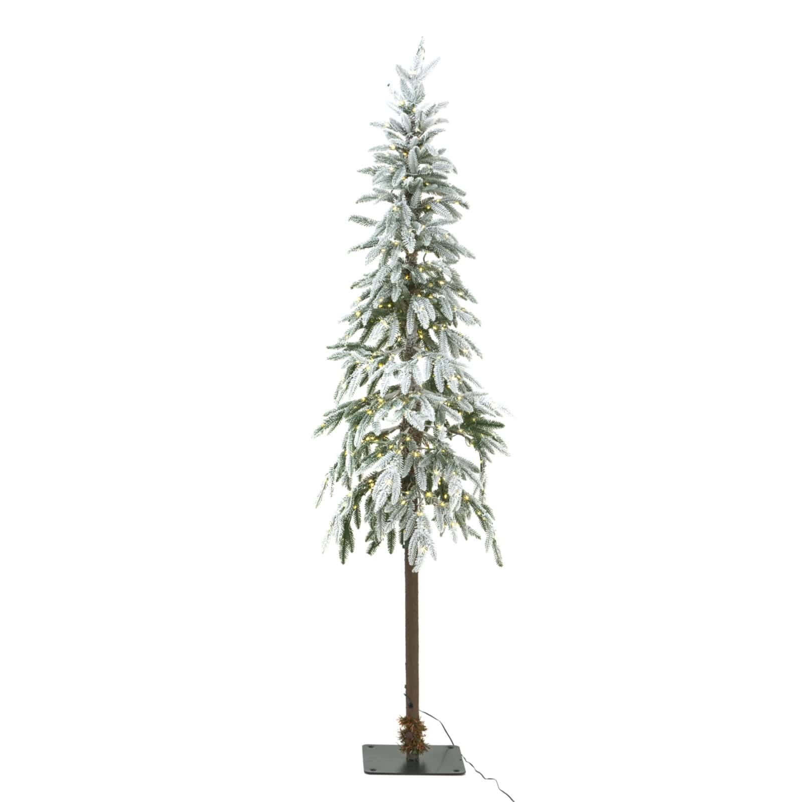 Large Snowy Woodland Pre-Lit 350 Led Christmas Tree – Colour: White