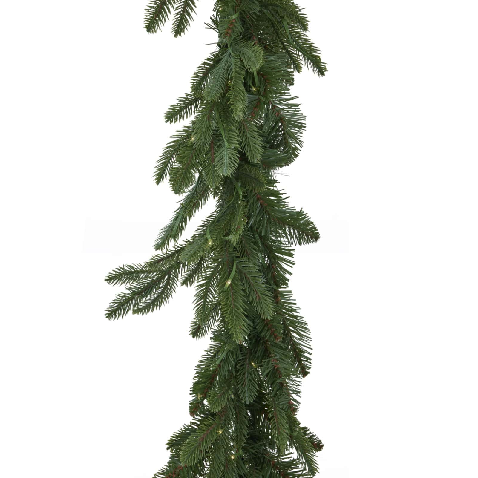 Green Pre-Lit Woodland 200 Led Fir Christmas Garland – Material: Plastic