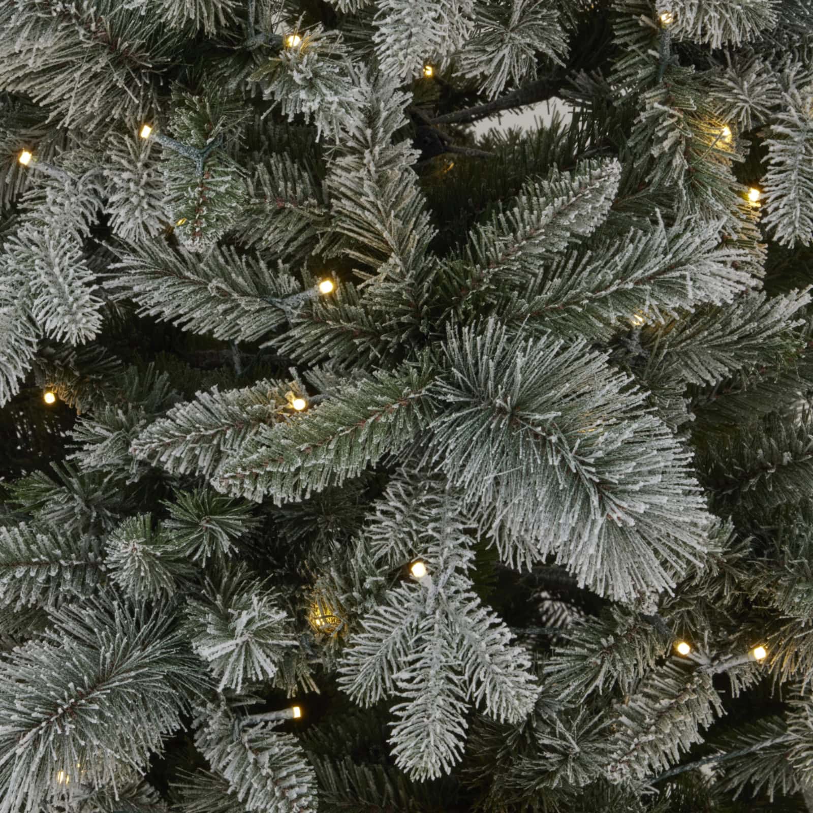 Snowy Forest Fir Pre-Lit 400L Led Christmas Tree – Colour: White