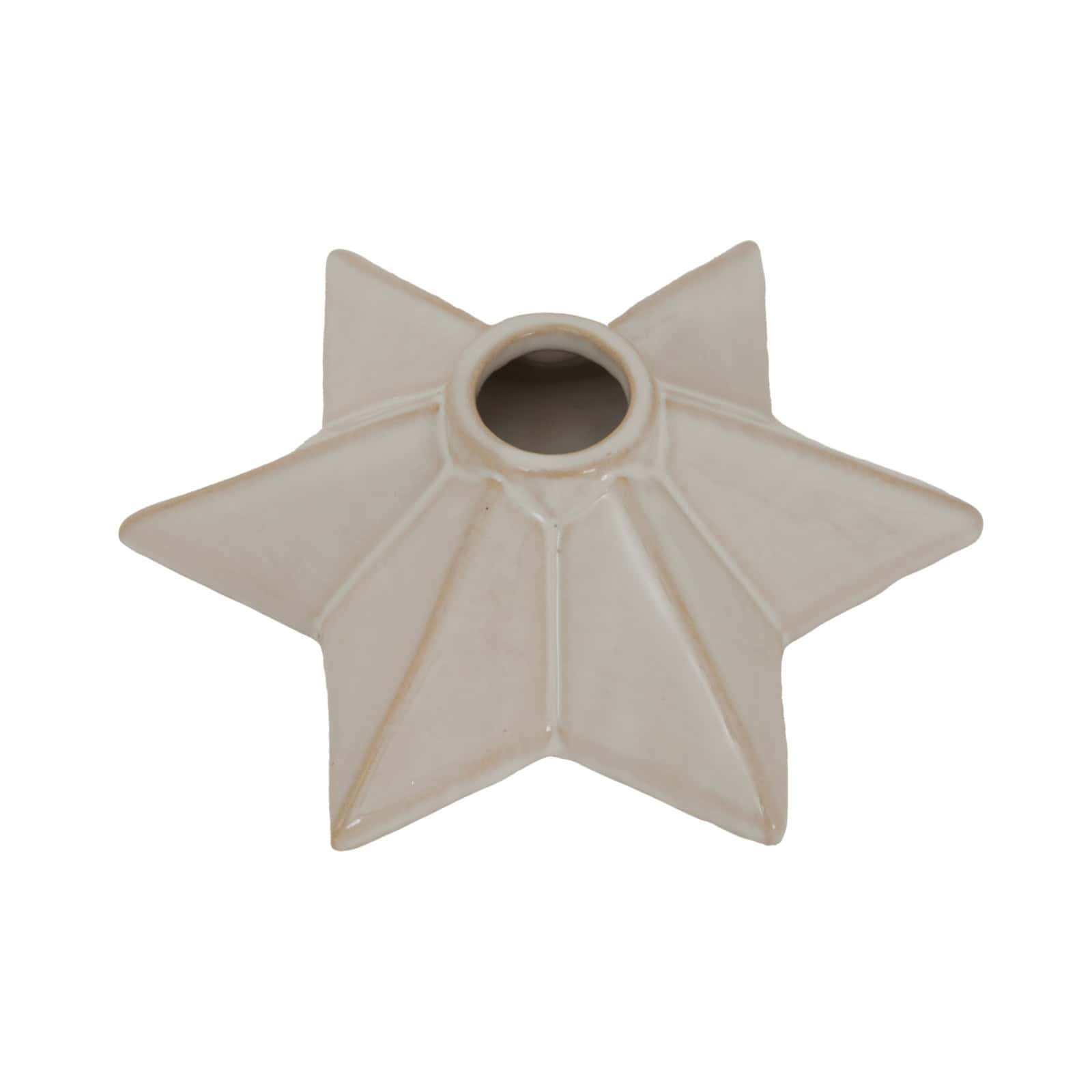 Alora Ceramic Angled Star Candle Holder – Bedroom