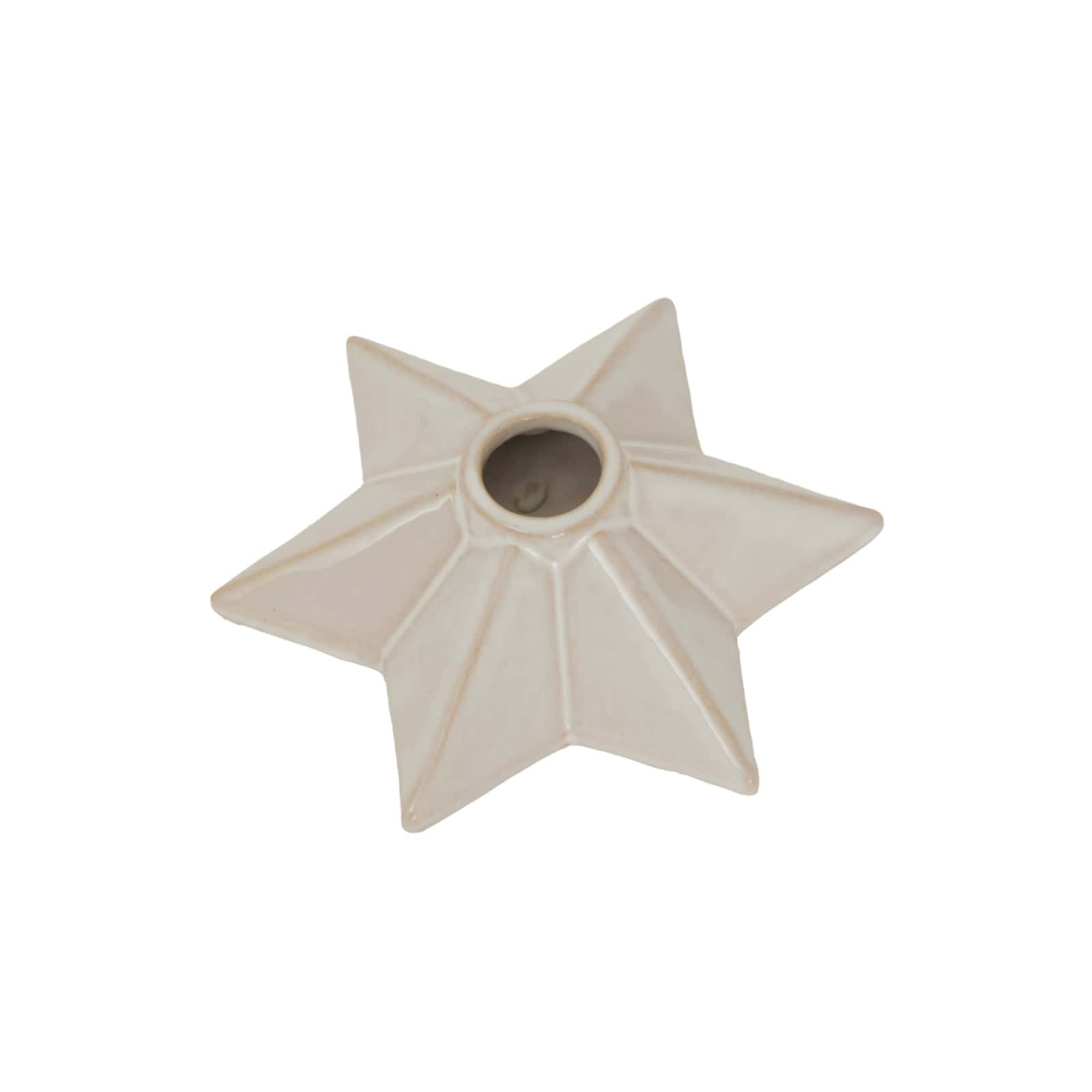 Alora Ceramic Angled Star Candle Holder – Additional view