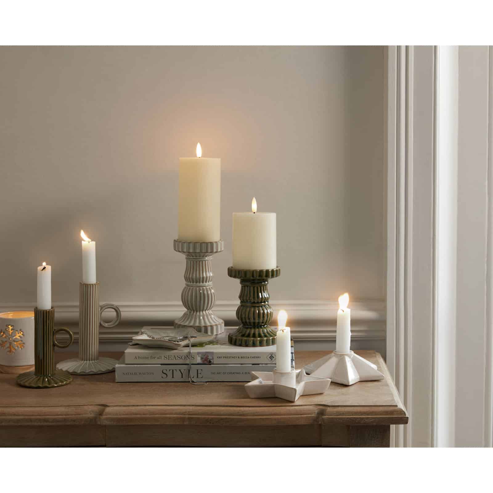 Alora Ceramic Angled Star Candle Holder – Additional view 2