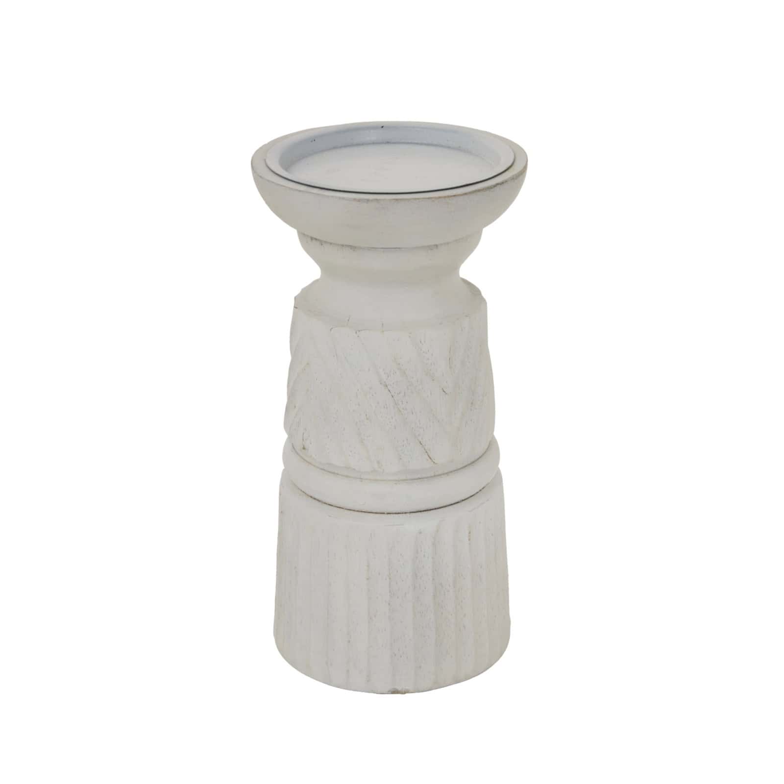 White Carved Candle Holder – Candle Holders & Lanterns