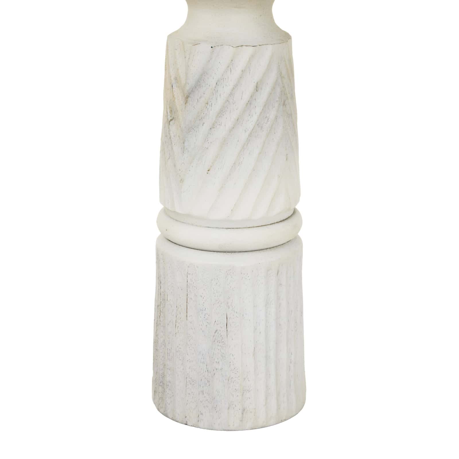 Large White Carved Candle Holder – Candle Holders & Lanterns