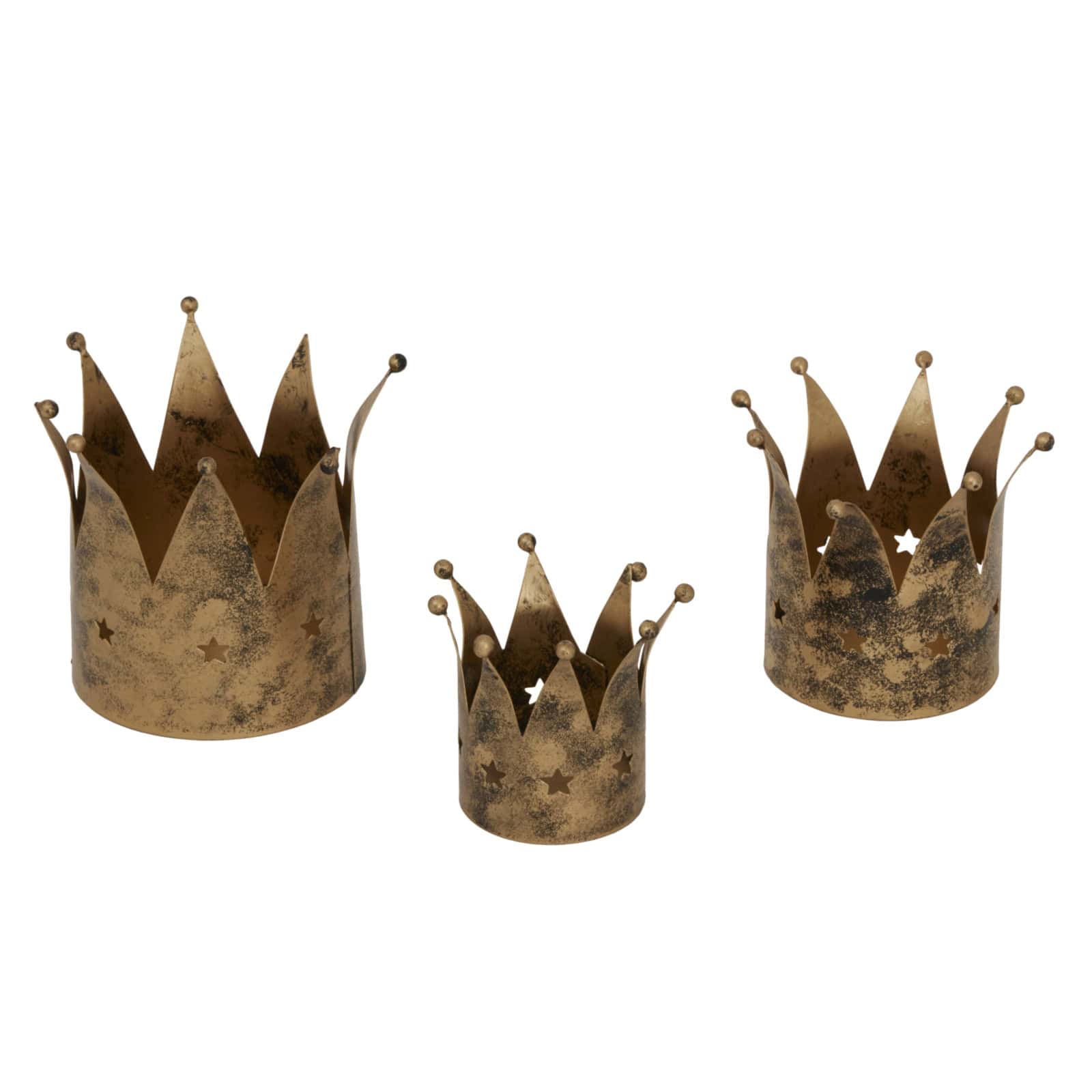 Antique Gold Crown Candle Holder – Bedroom