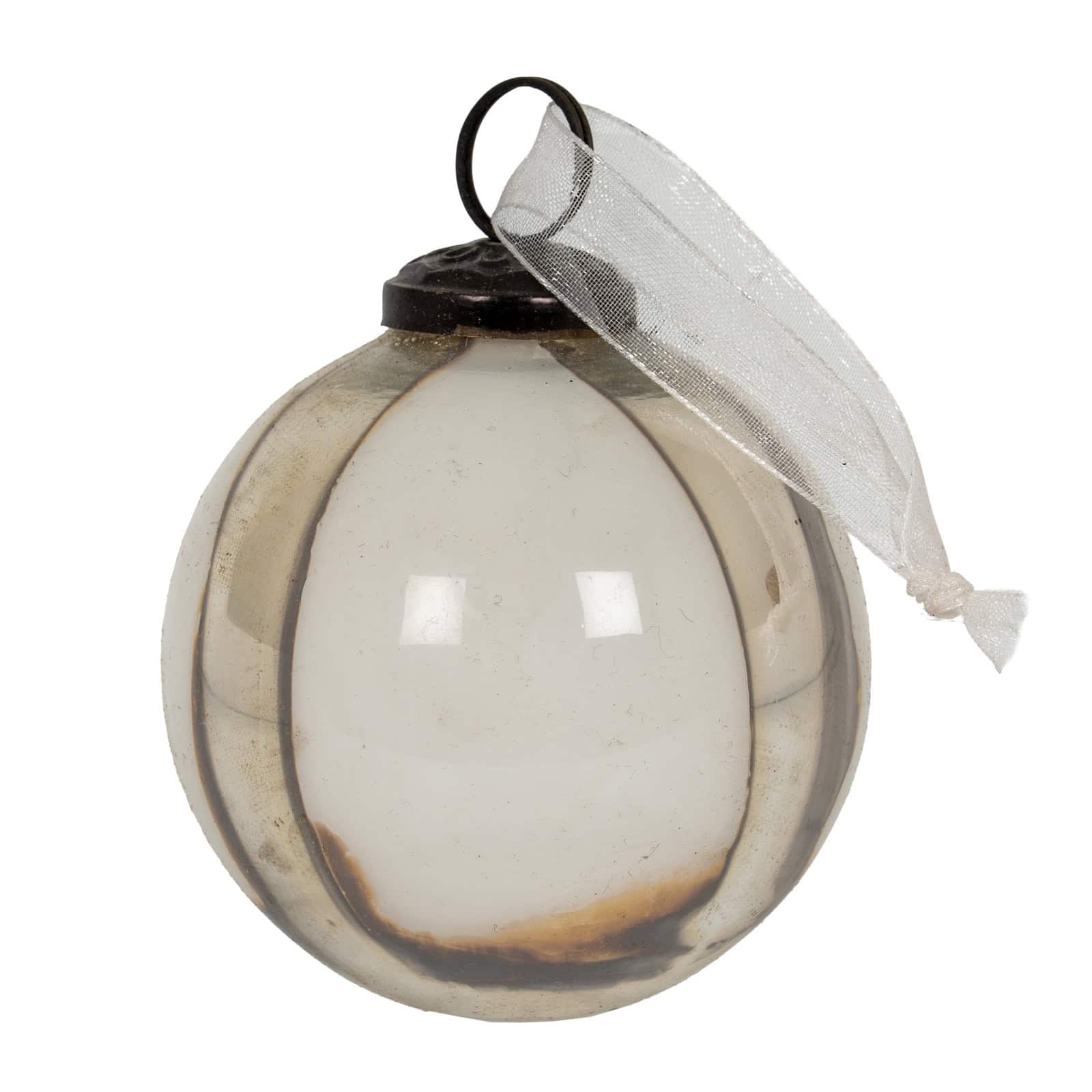 Coffee Ombre Set Of 6 Baubles – Material: Glass