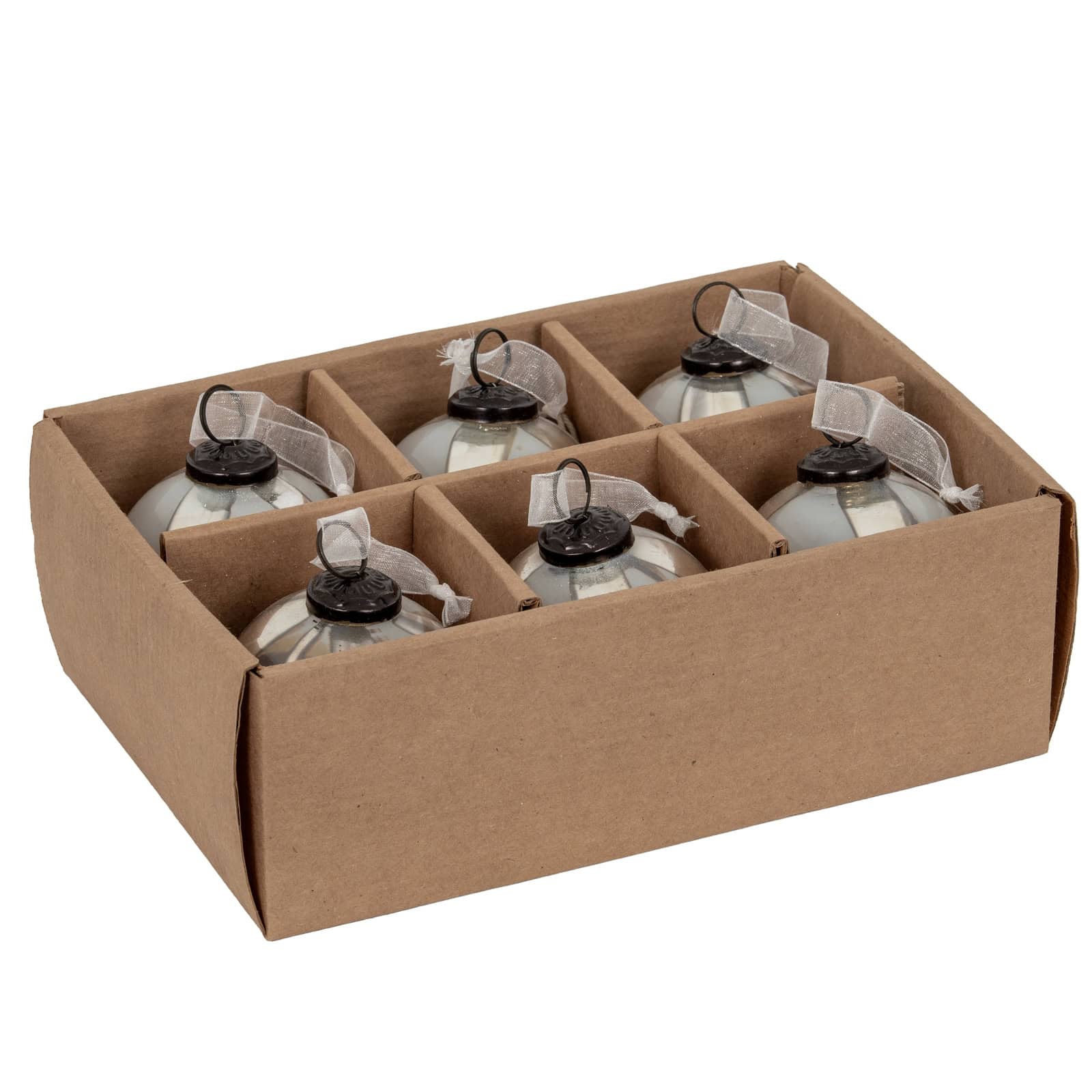 Coffee Ombre Set Of 6 Baubles – Christmas Decorations