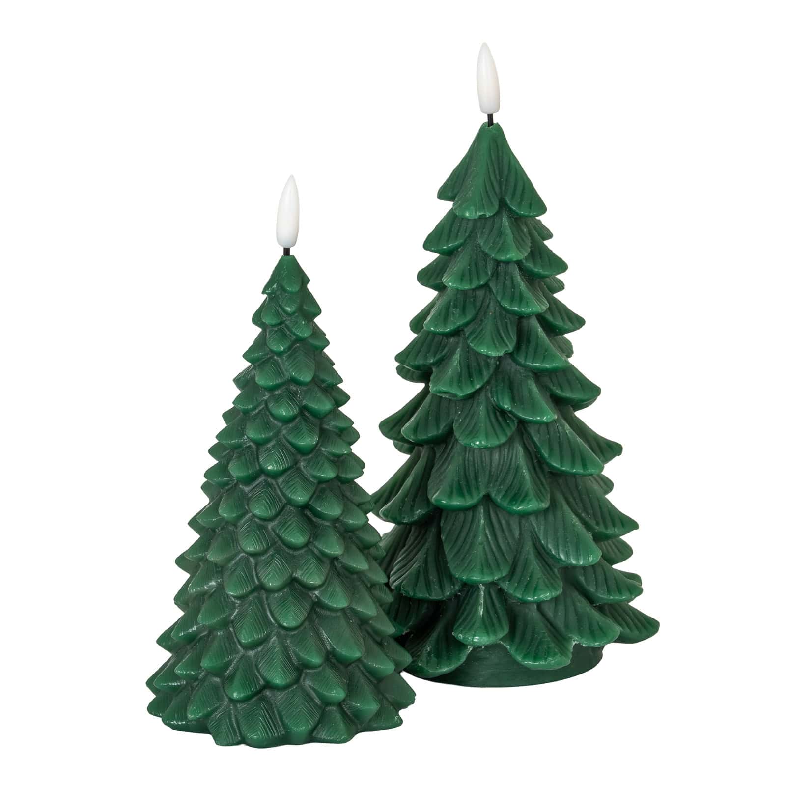 Luxe Collection Natural Glow Green Tree LED Wax Candle – Additional view