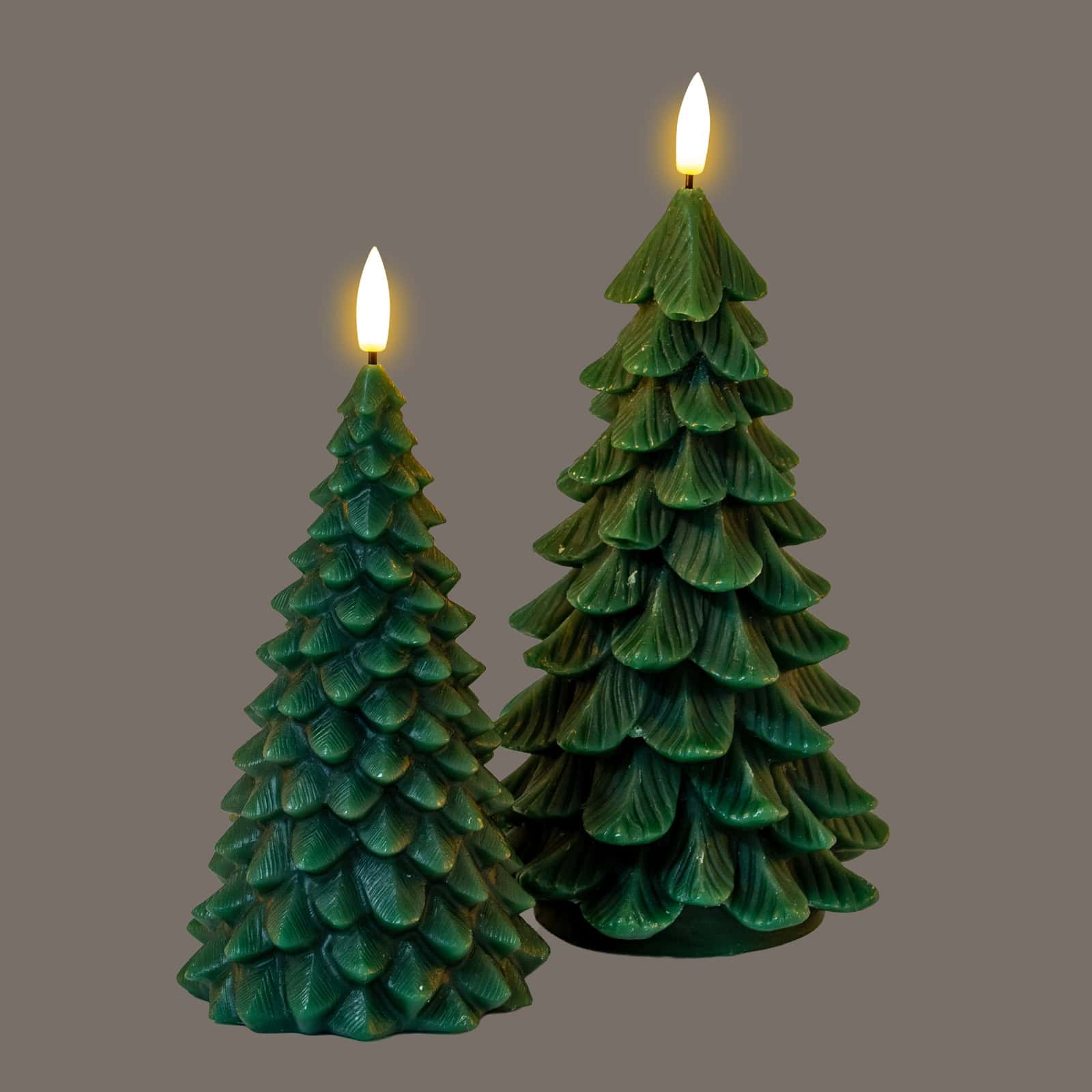 Luxe Collection Natural Glow Green Tree LED Wax Candle – Additional view 2