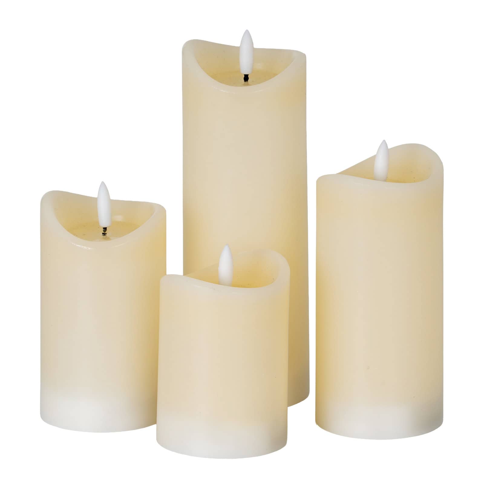 Luxe Collection Natural Glow 2.75x6 Cream Melted LED Candle – Candles