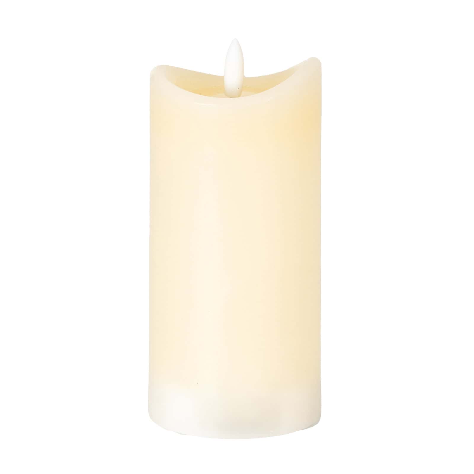 Luxe Collection Natural Glow 2.75×6 Cream Melted LED Candle