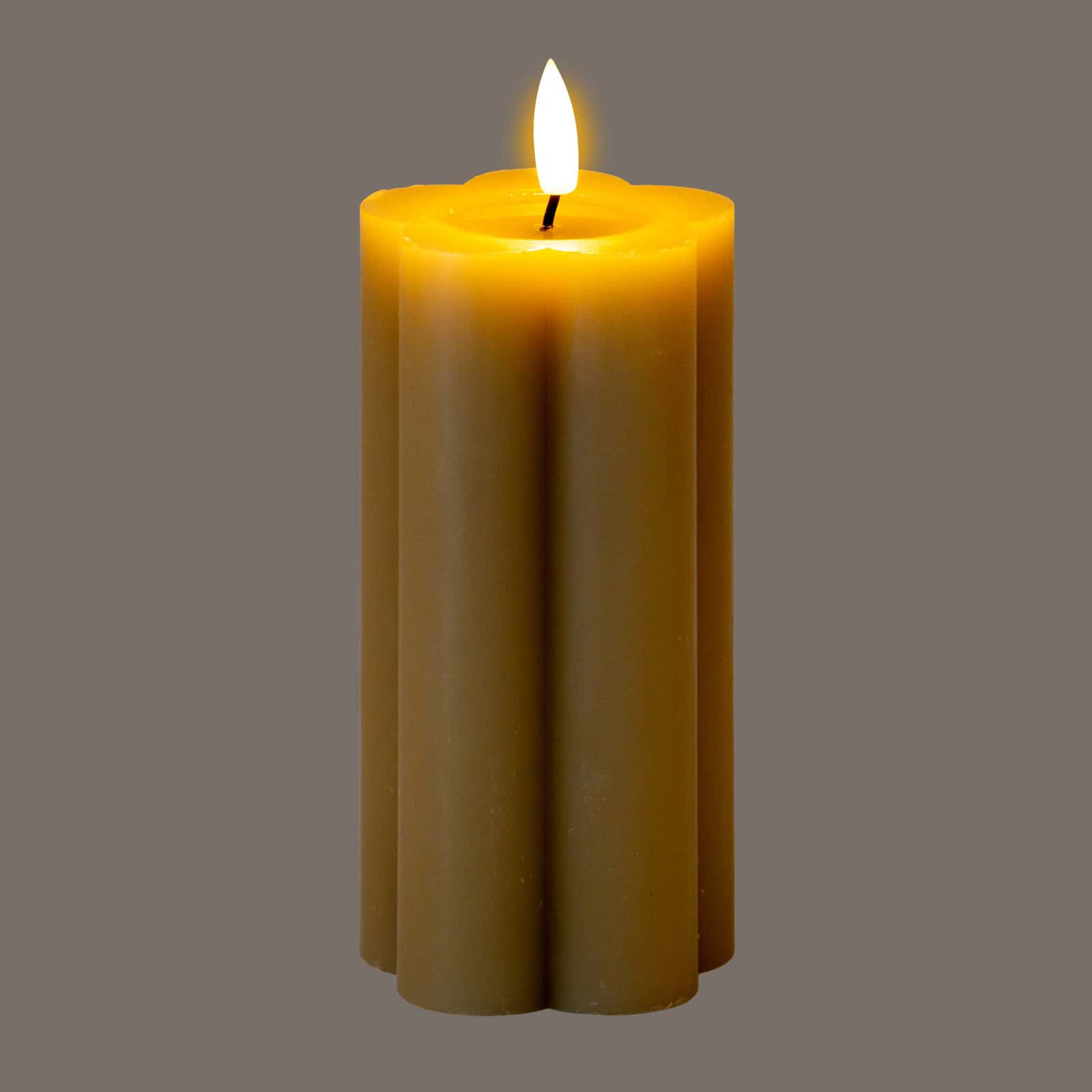 Luxe Collection Natural Glow 2.75x6 Stone LED Candle - Image 2