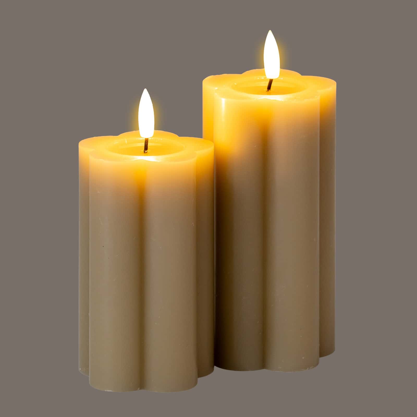 Luxe Collection Natural Glow 2.75x6 Stone LED Candle - Image 4