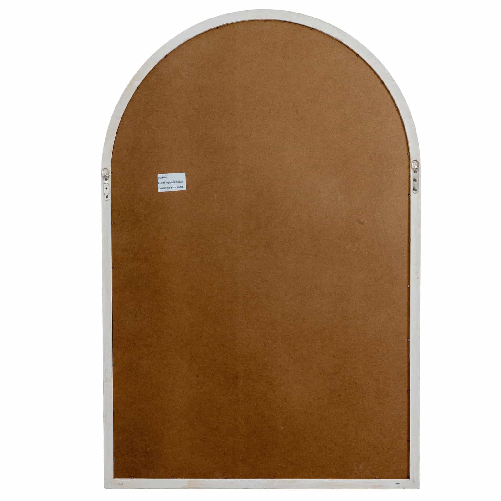 Washed Wood Arched Window Mirror – Additional view