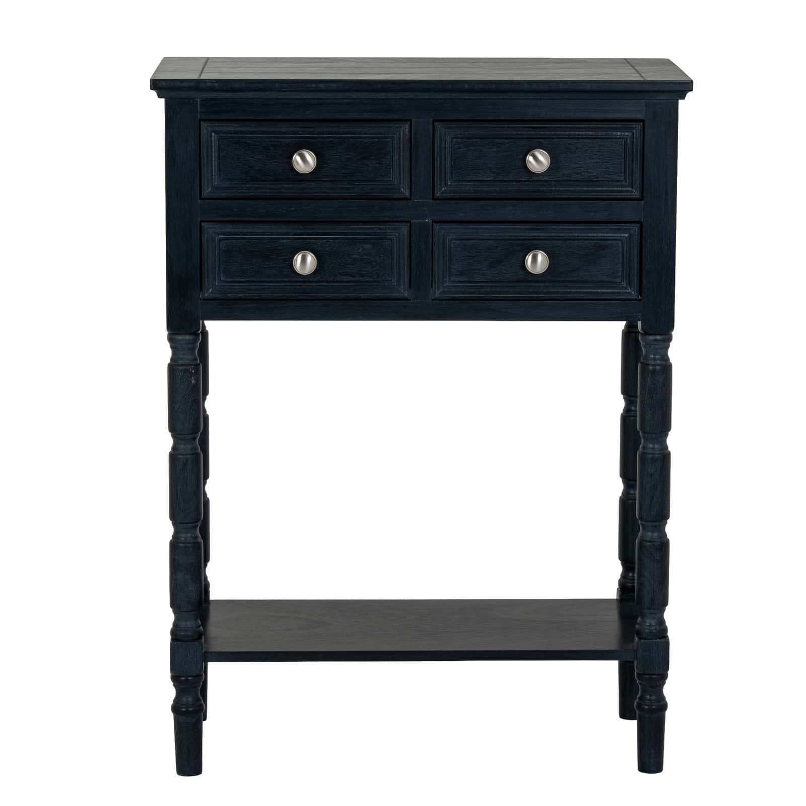 Contour Collection 4 Drawer Side Table – Material: Wood