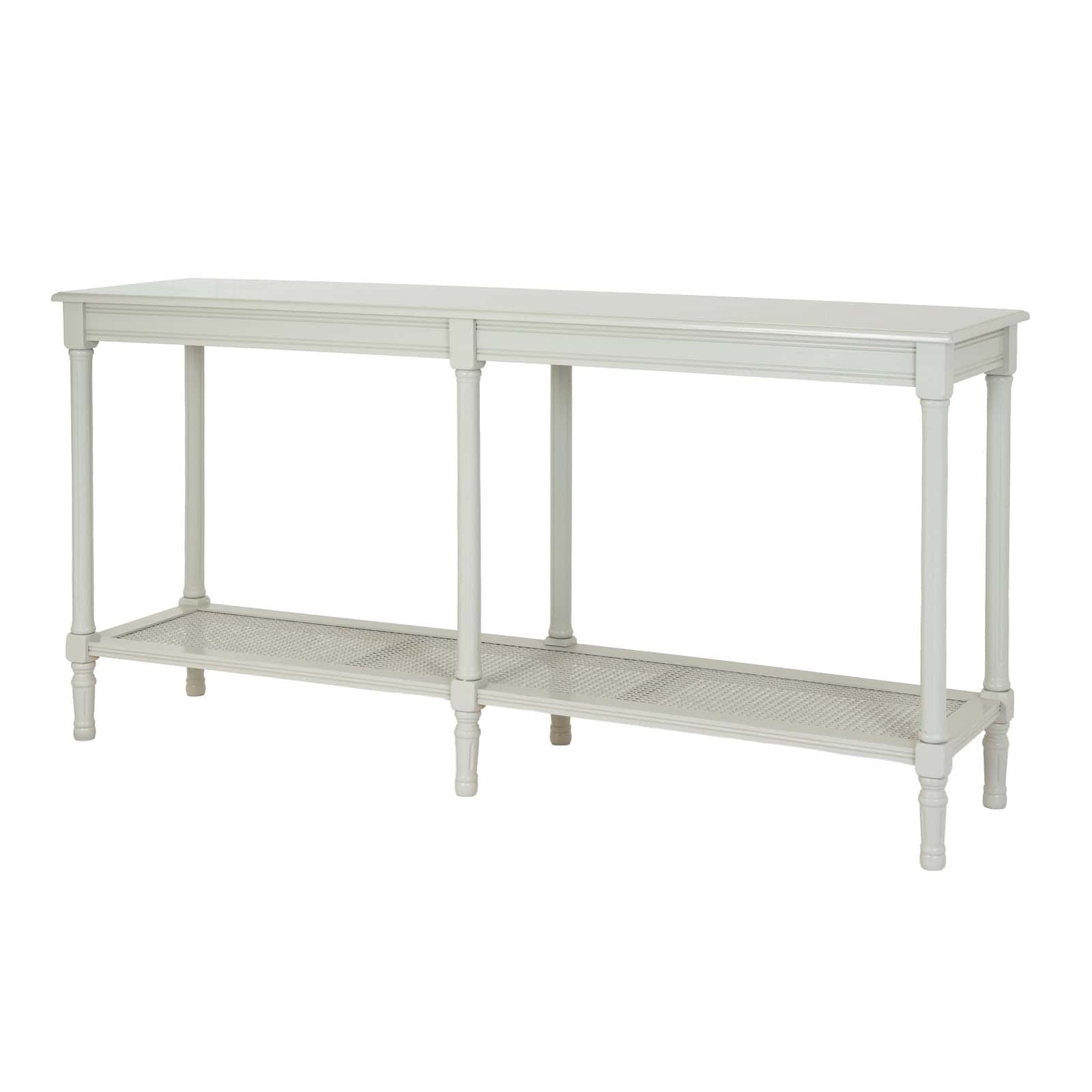 Belmont Rattan Collection Large Console – Colour: White