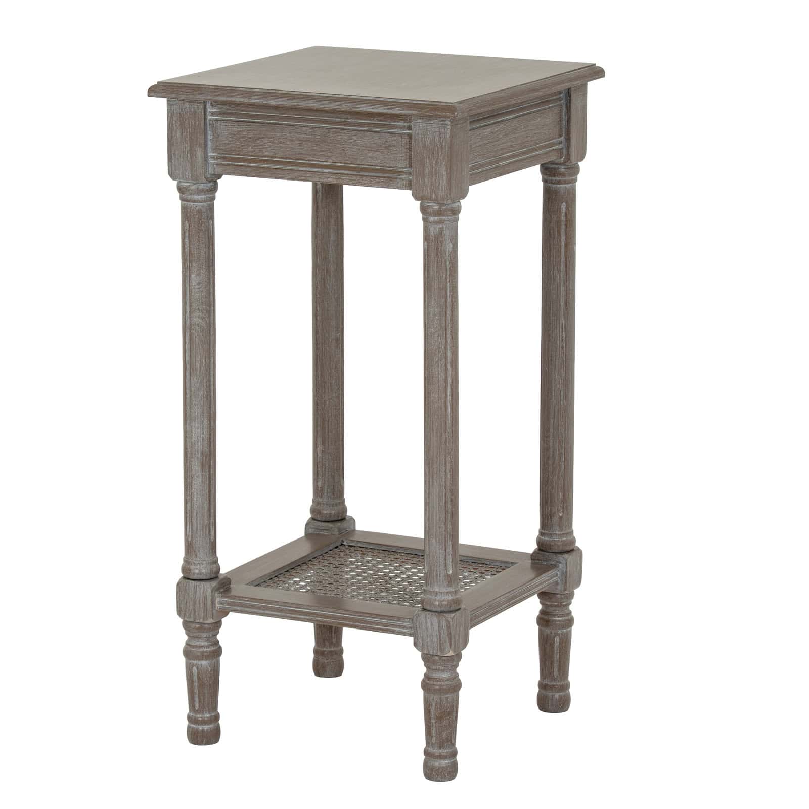 Serene Rattan Collection Small Side Table – Colour: Grey