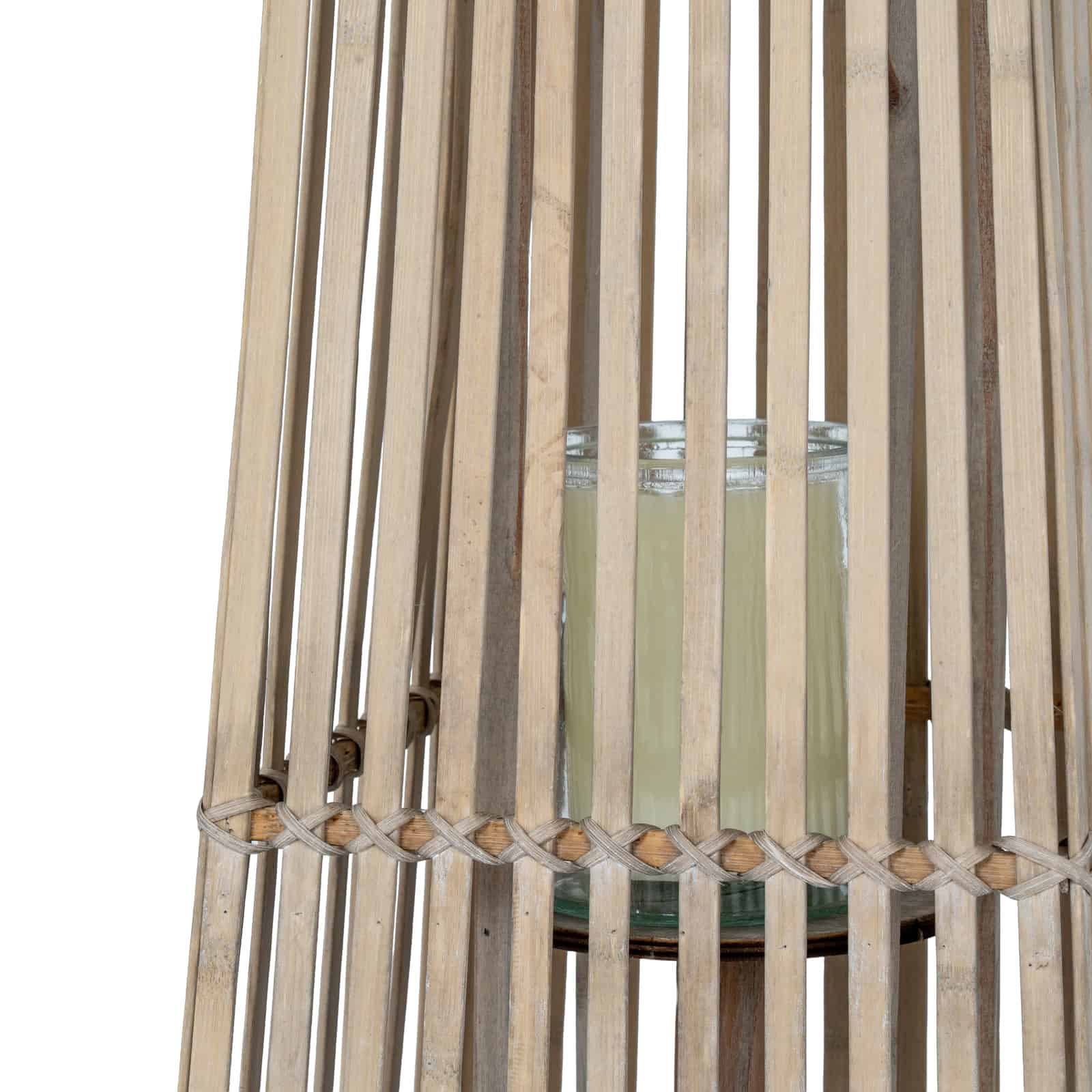 Small Silo Wicker Lantern With Glass Holder – Additional view 2