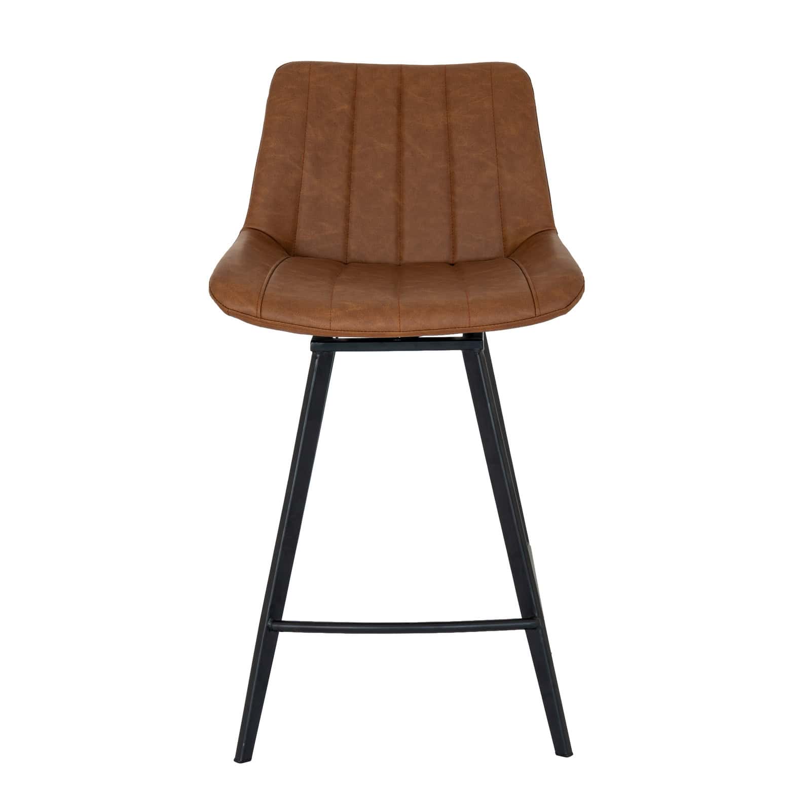 Malmo Tan Swivel Bar Stool – Material: Metal