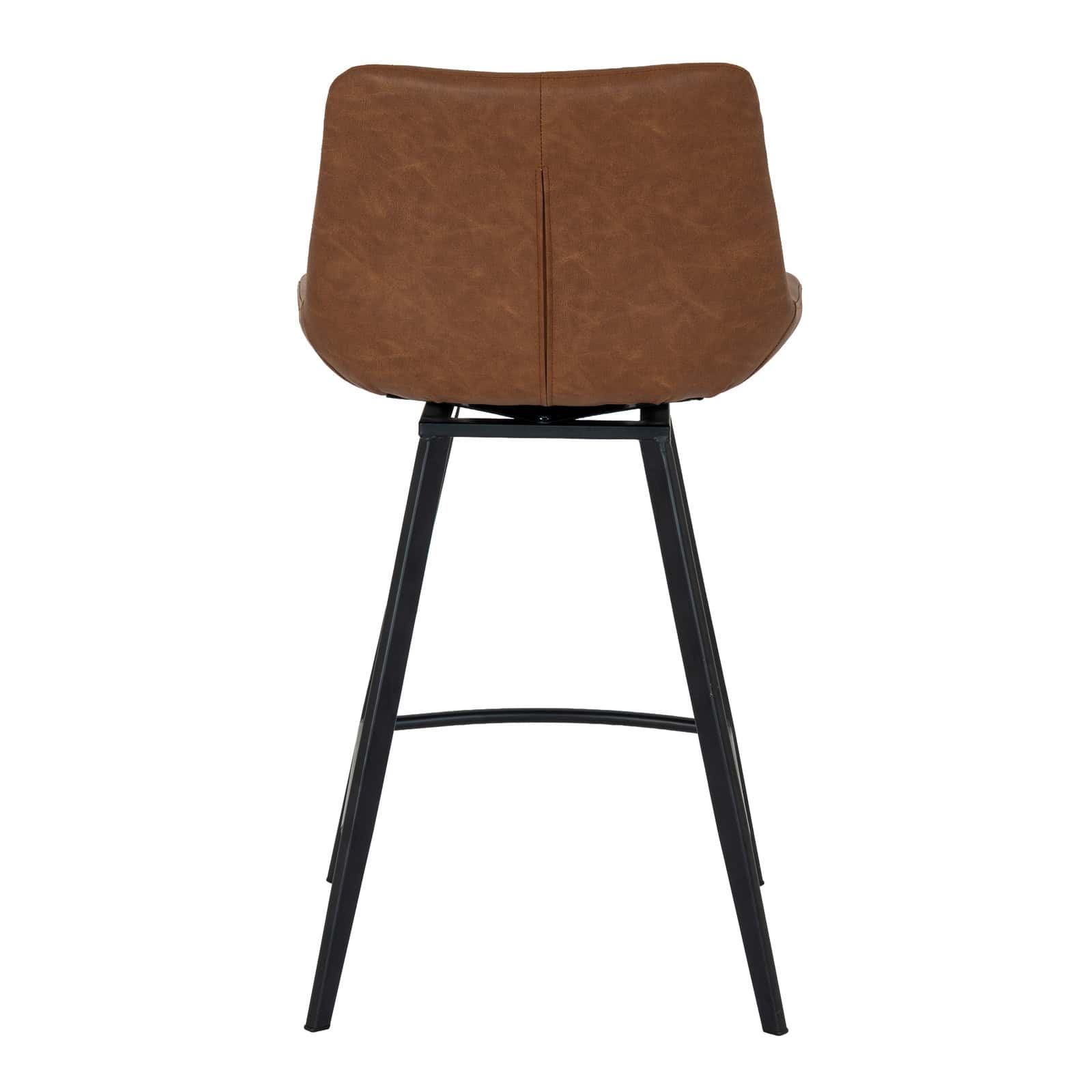 Malmo Tan Swivel Bar Stool – Footstools & Pouffes