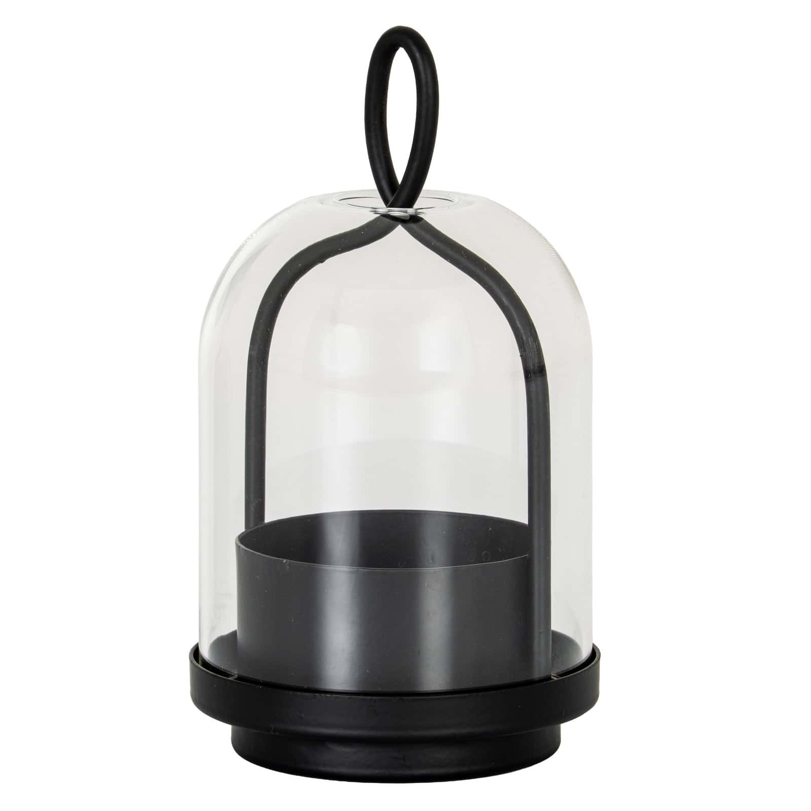 Nyx Large Candle Holder With Glass Cloche