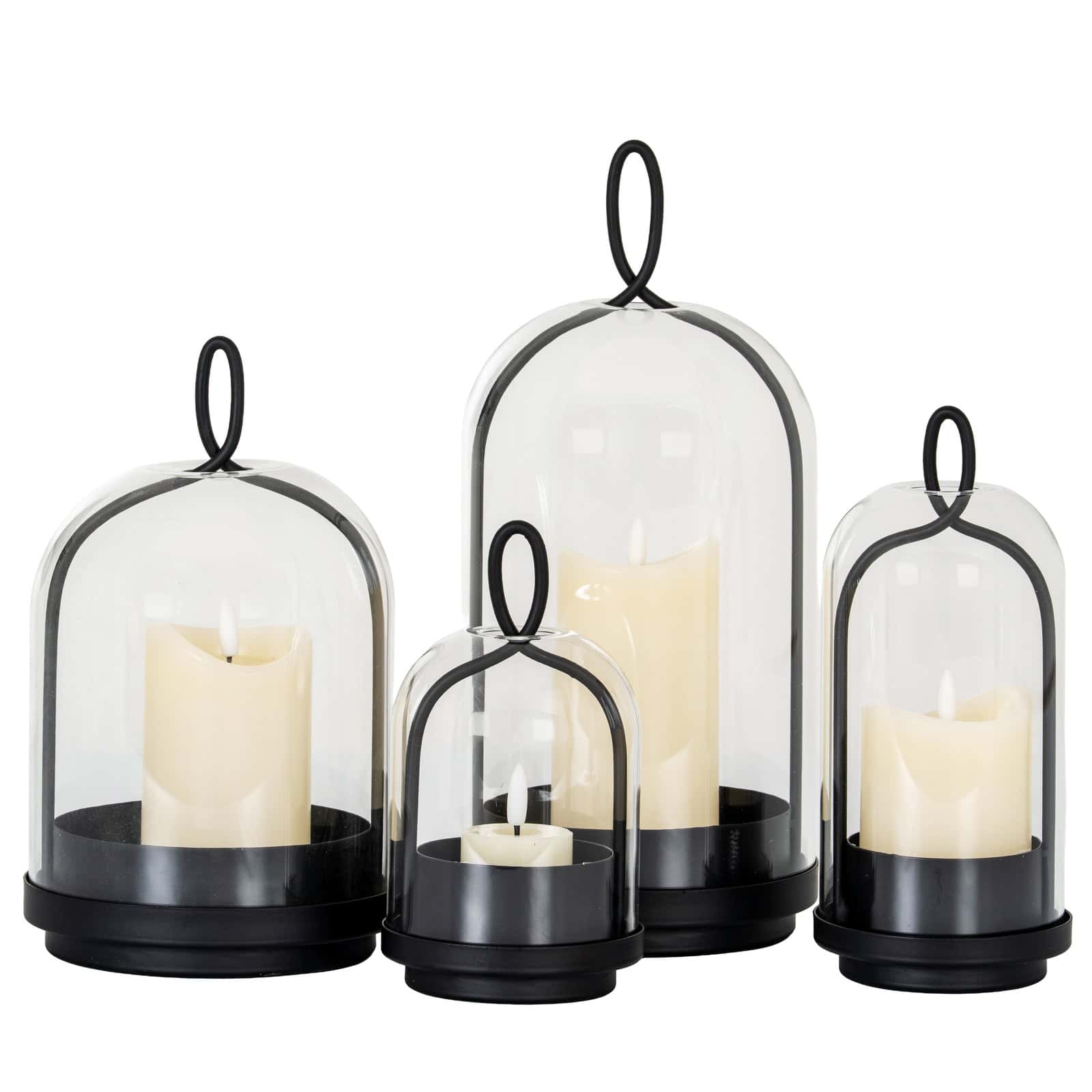 Nyx Medium Candle Holder With Glass Cloche – Additional view