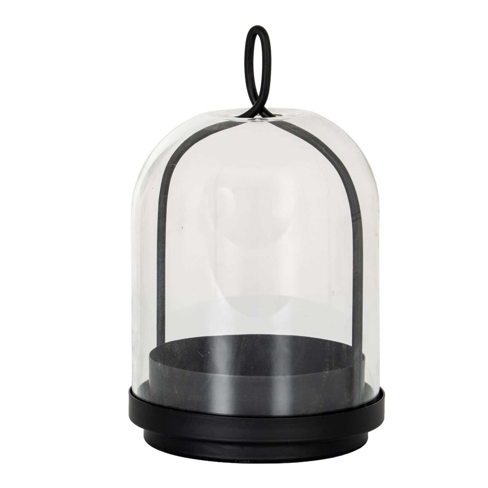 Nysa Medium Candle Holder With Glass Cloche