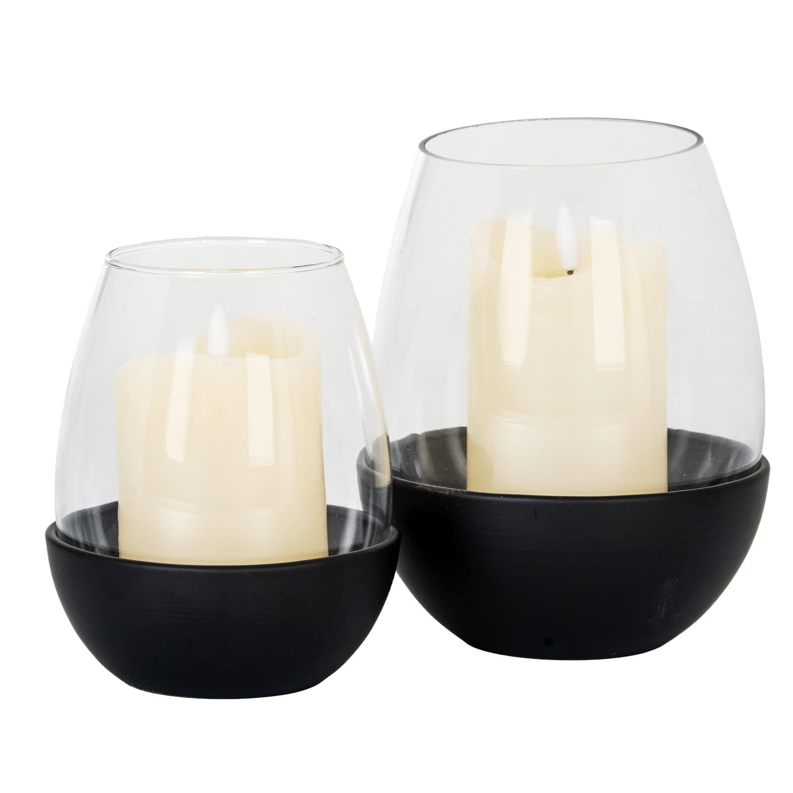 Neris Medium Candle Holder With Glass Goblet – Candle Holders & Lanterns